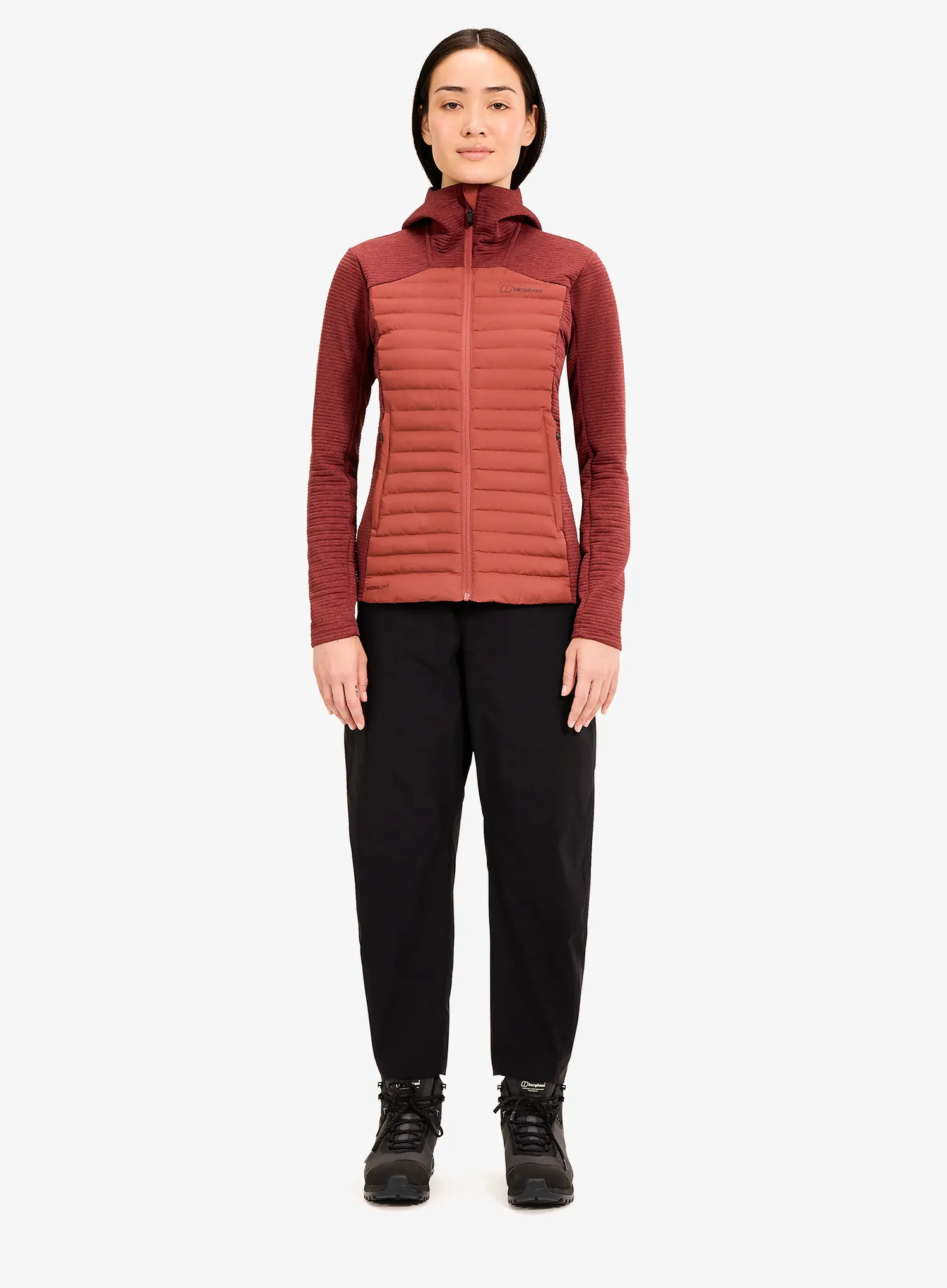 Hybridní bunda dámská Berghaus Nula Hybrid Jacket - corundum