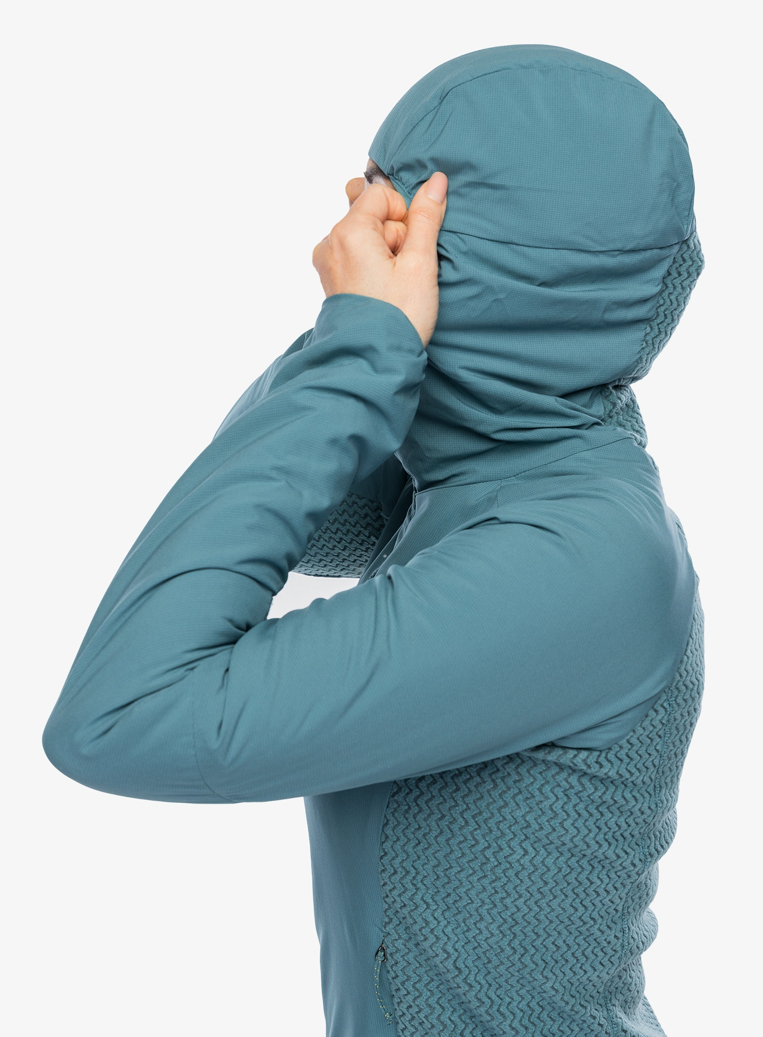Hybridní bunda dámská Patagonia Nano-Air Light Hybrid Hoody - wetland blue