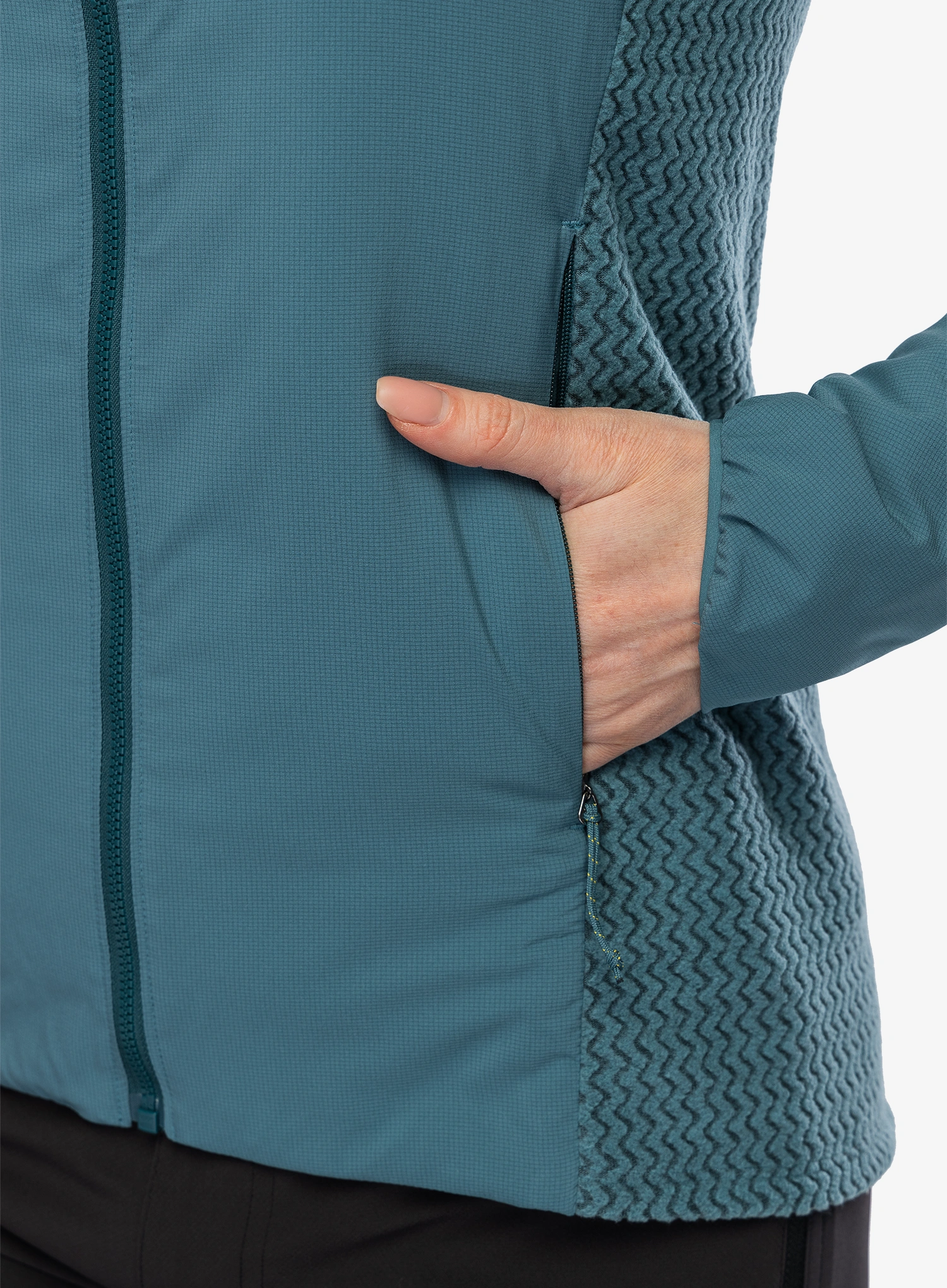 Hybridní bunda dámská Patagonia Nano-Air Light Hybrid Hoody - wetland blue