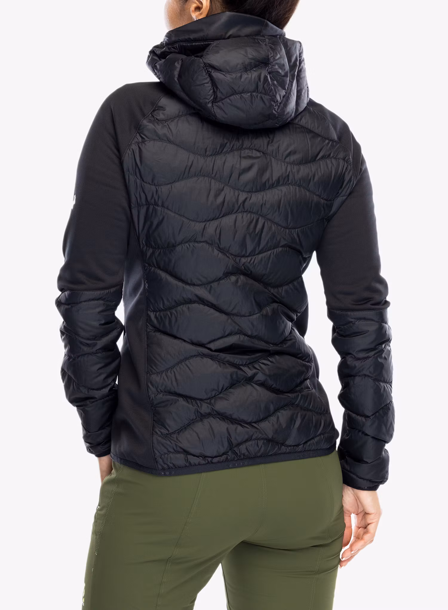 Hybridní bunda dámská Peak Performance Helium Down Hybrid Hood - black