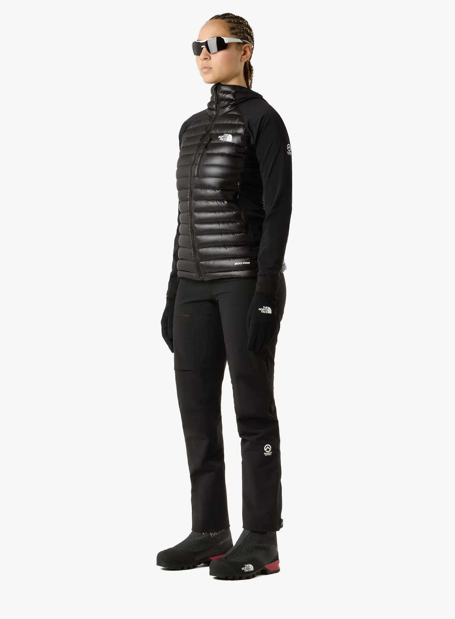 Hybridní bunda dámská The North Face Summit Breithorn LT Hybrid Hoodie - tnf black