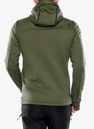 Hybridní bunda Didriksons Zuko Full Zip - deep green