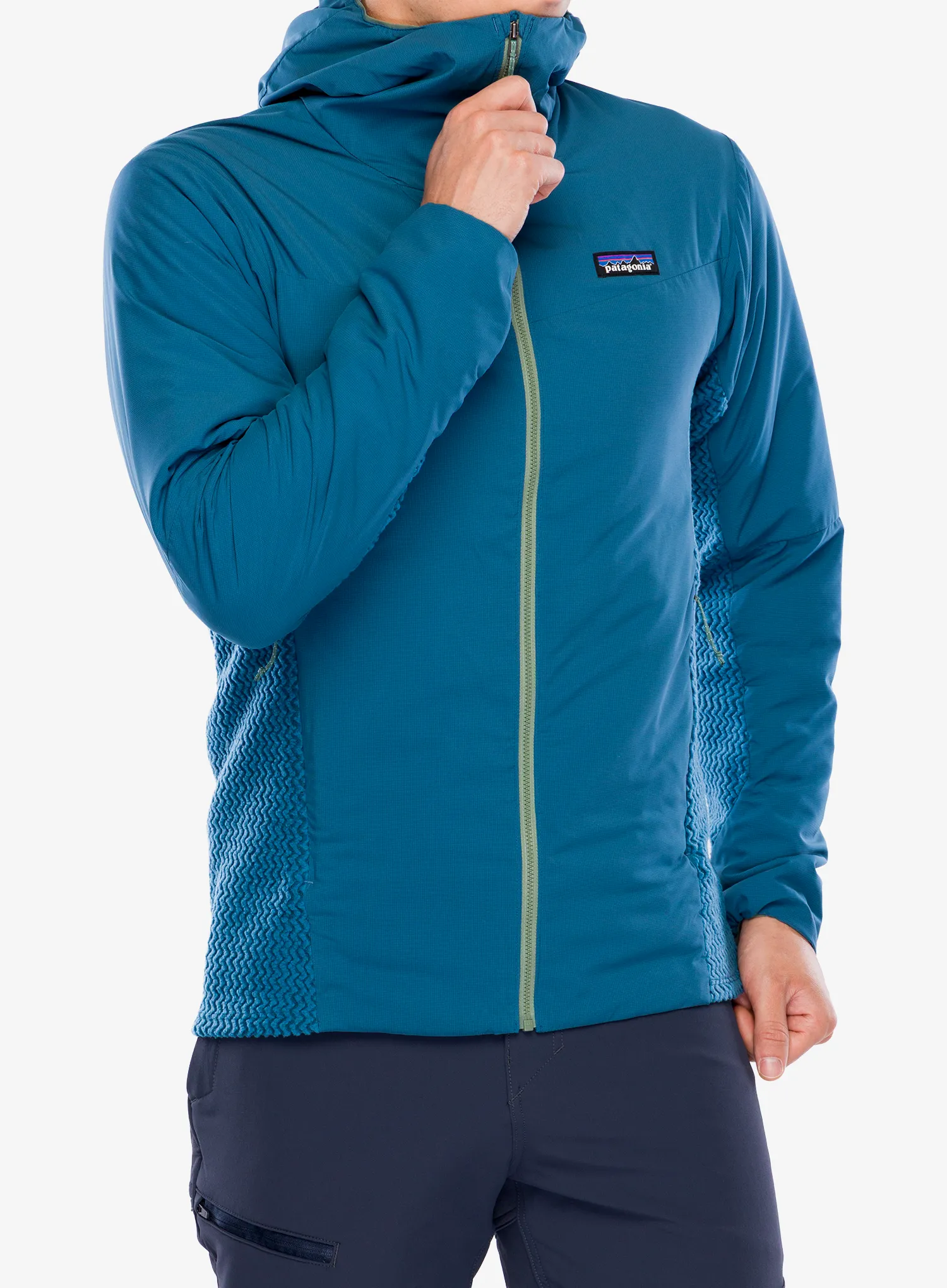 Hybridní bunda Patagonia Nano-Air Light Hybrid Hoody  - wavy blue