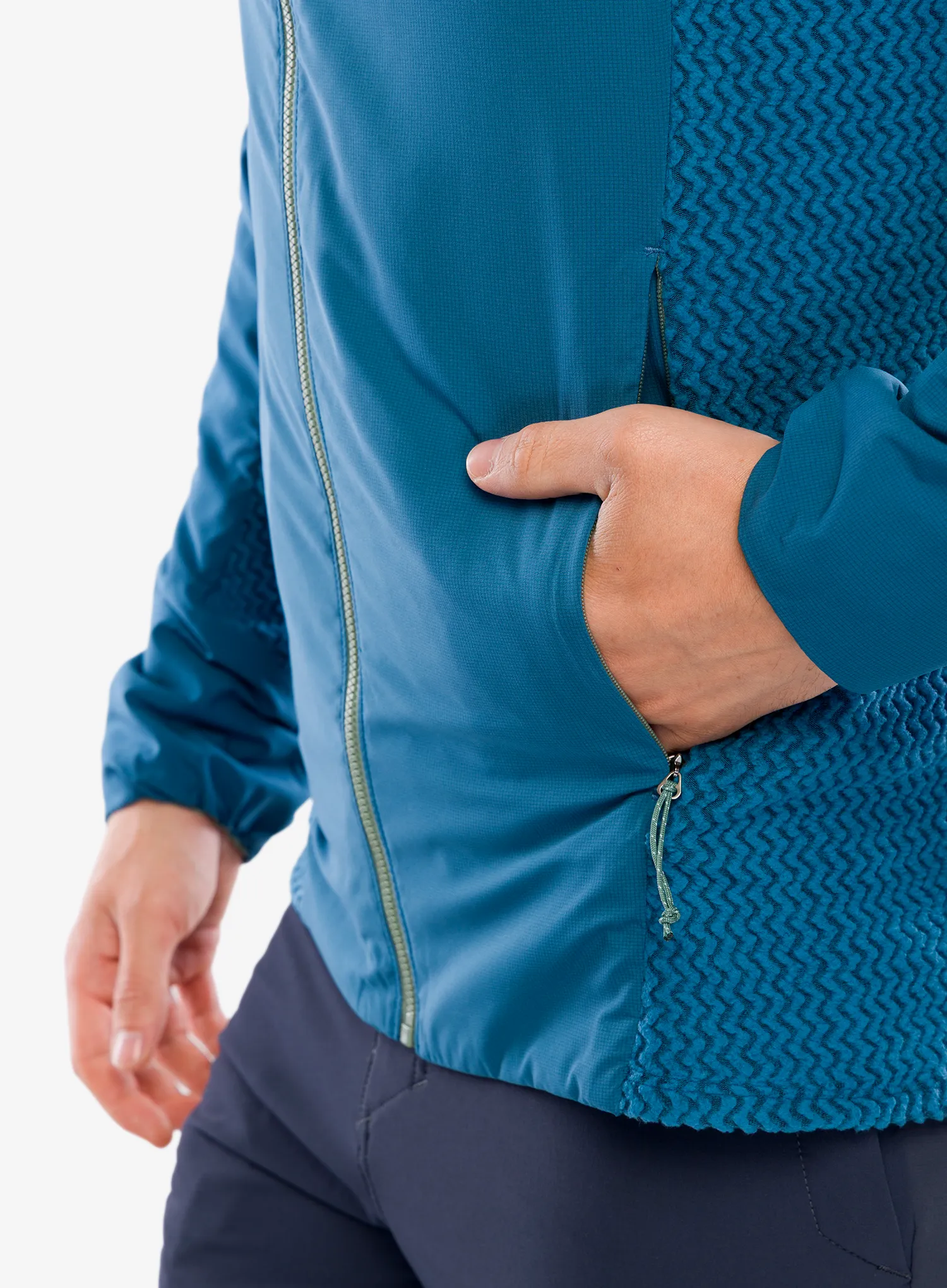 Hybridní bunda Patagonia Nano-Air Light Hybrid Hoody  - wavy blue