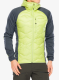 Hybridní bunda Peak Performance Helium Down Hybrid Hood - crystal green/mountain mist