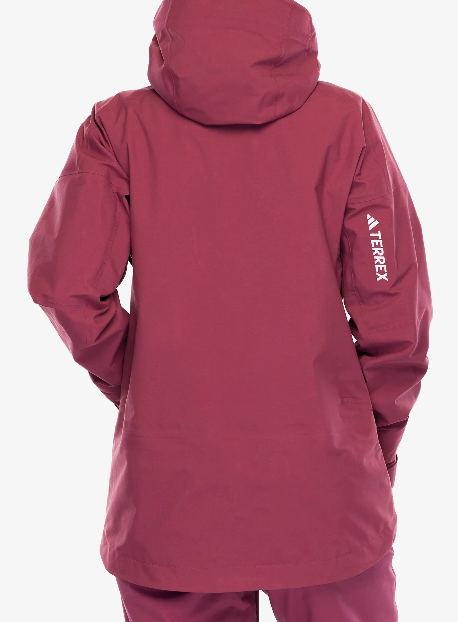 Dámská lyžařská bunda adidas TERREX Techrock 3L GORE-TEX C-Knit Jacket - quiet crimson