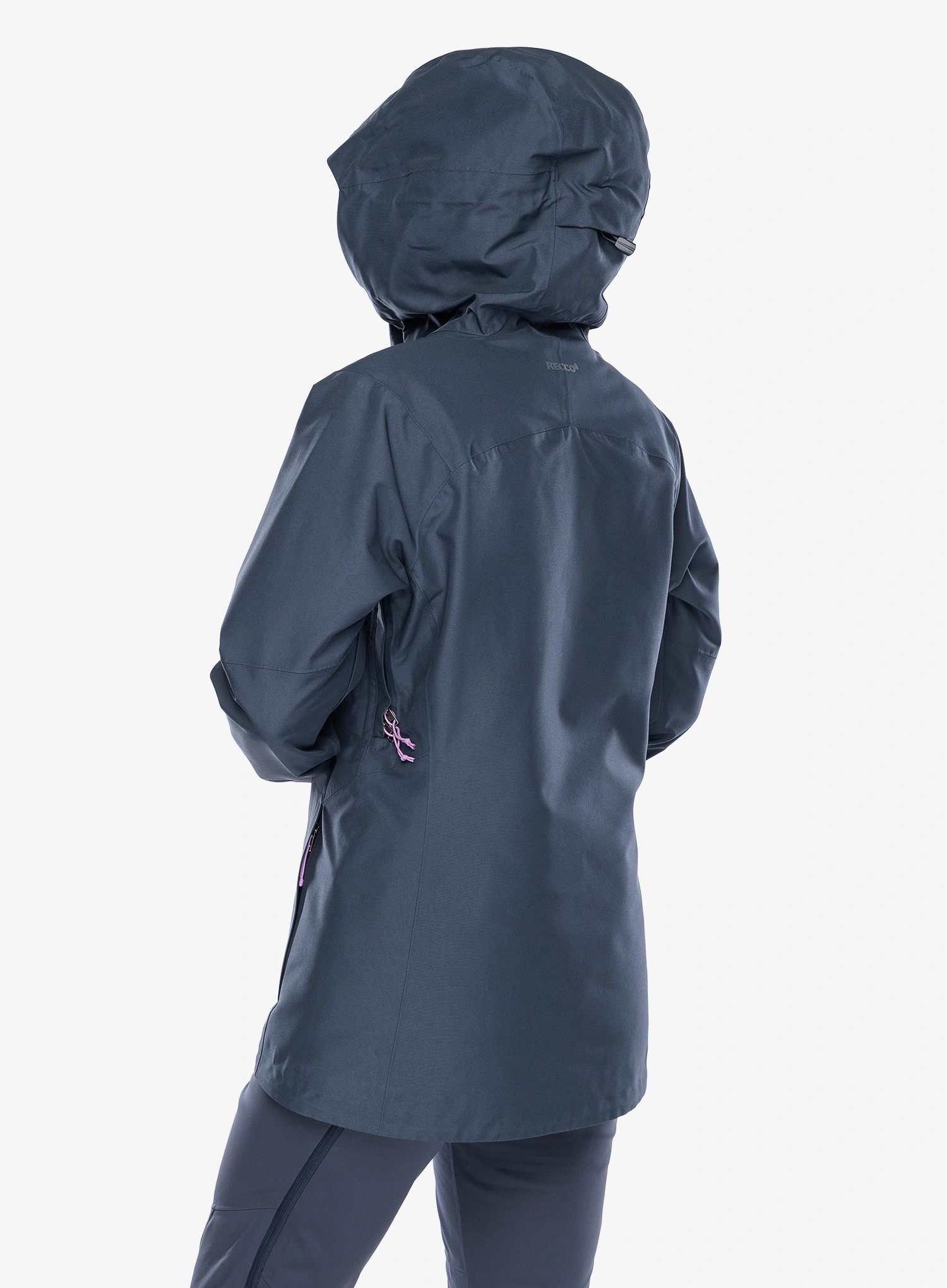 Dámská lyžařská bunda Patagonia Insulated Powder Town Jacket - smolder blue/orange peel