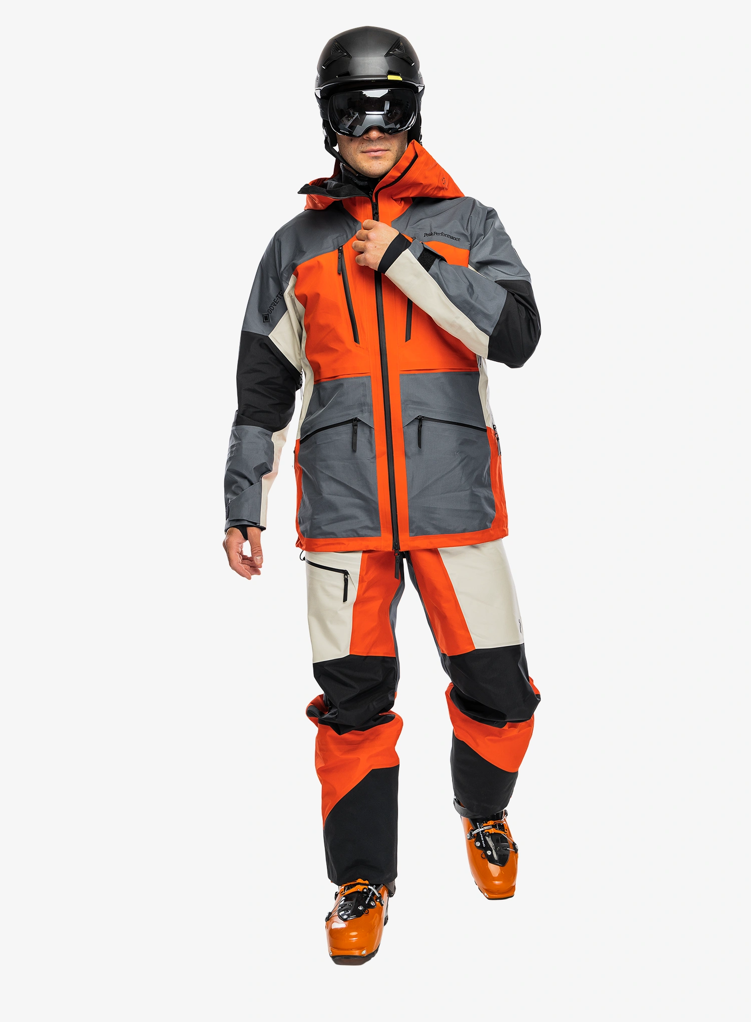 Lyžařská bunda Peak Performance Vertical GORE-TEX Pro Jacket - solar burst/mountain mist