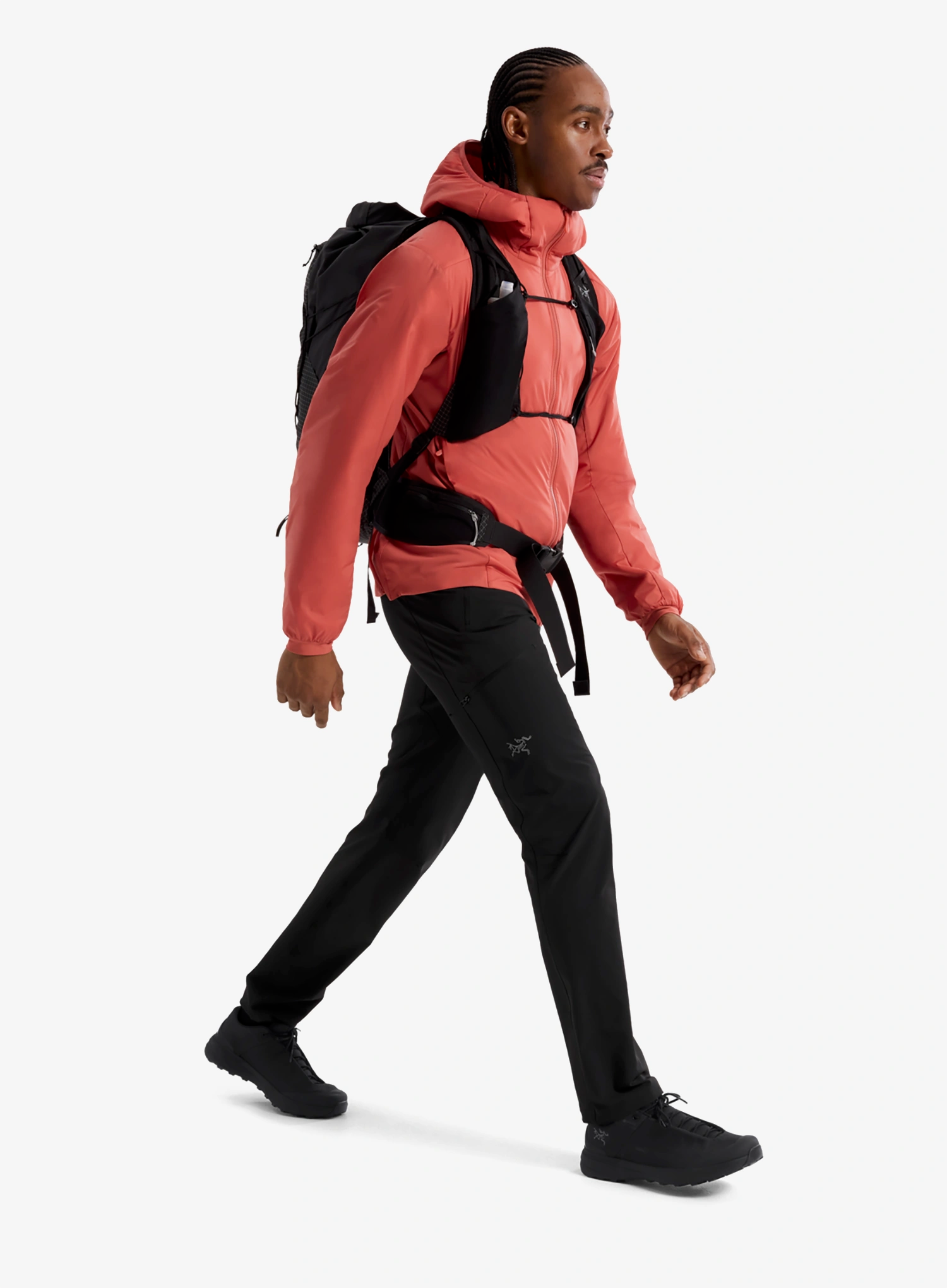 Zateplená bunda Arcteryx Atom Hoody - stone red