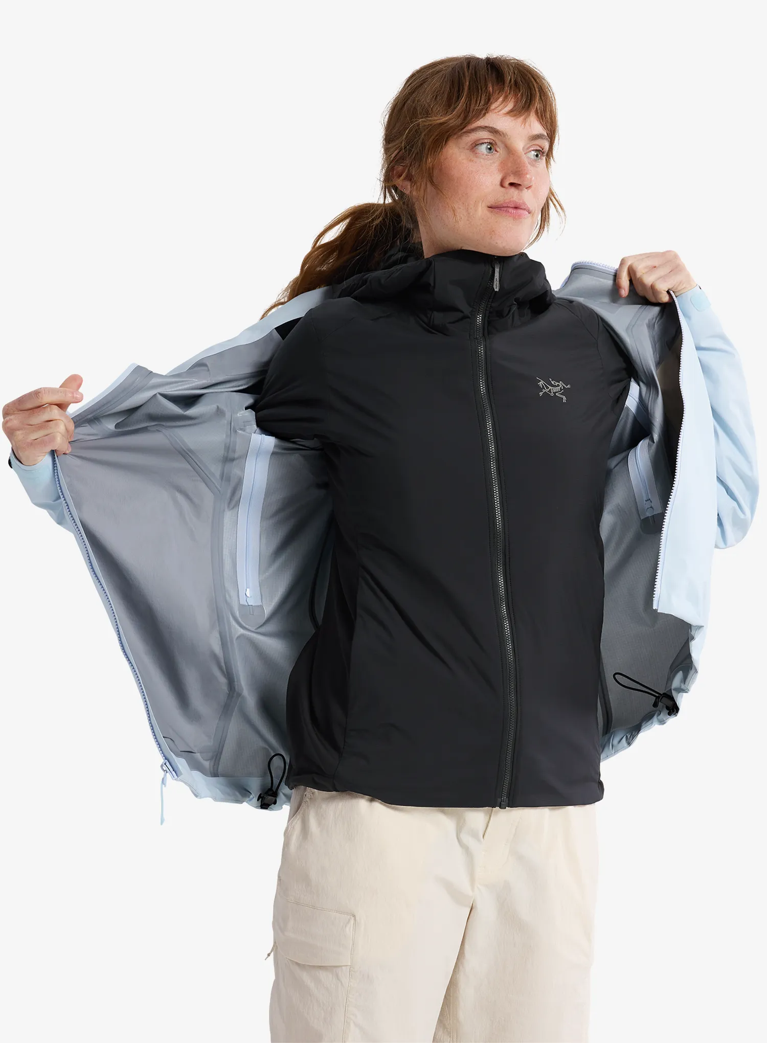 Zateplená bunda dámská Arcteryx Atom Hoody - black