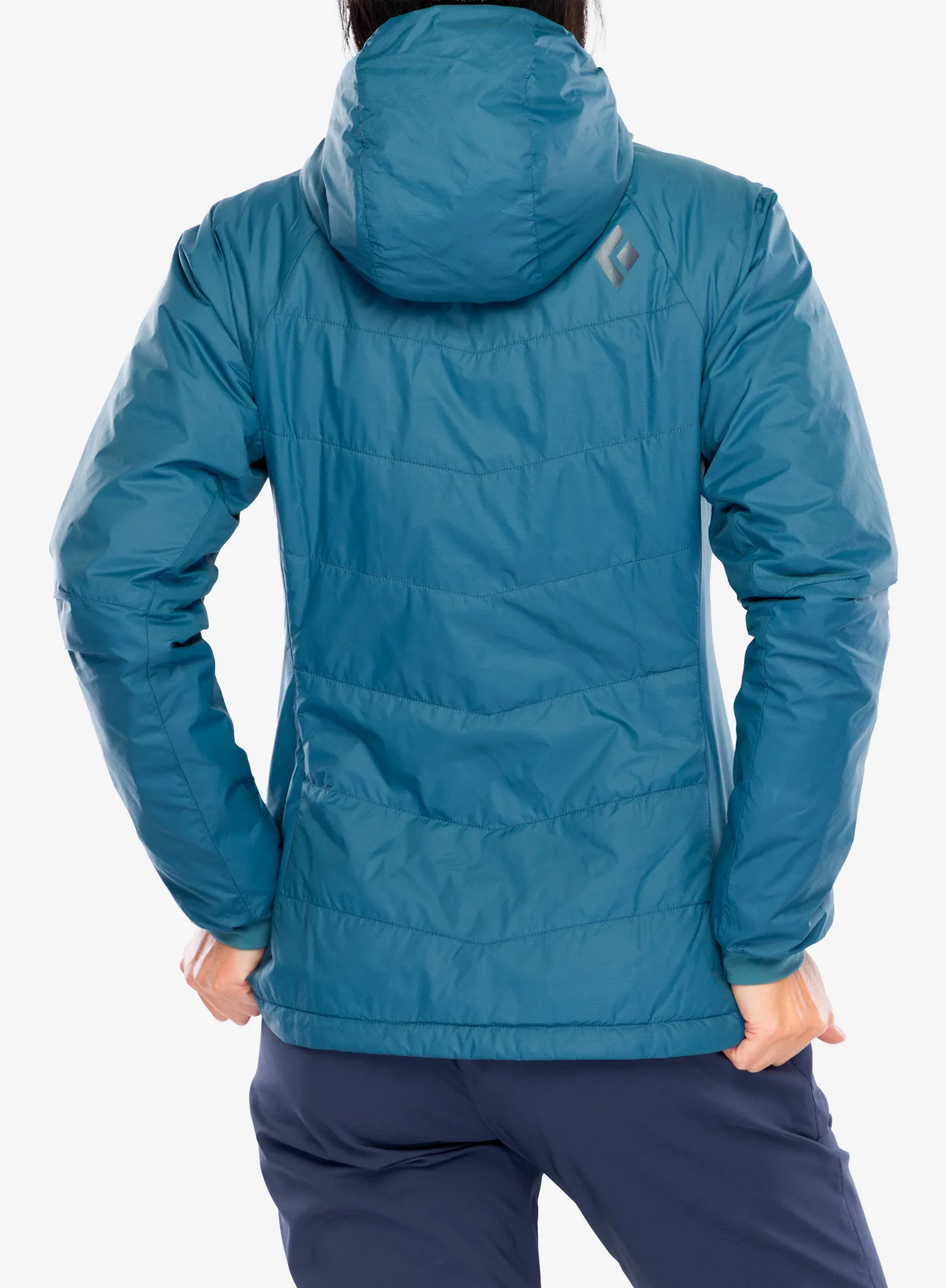 Zateplená bunda dámská Black Diamond Solution Hoody - creek blue/blue