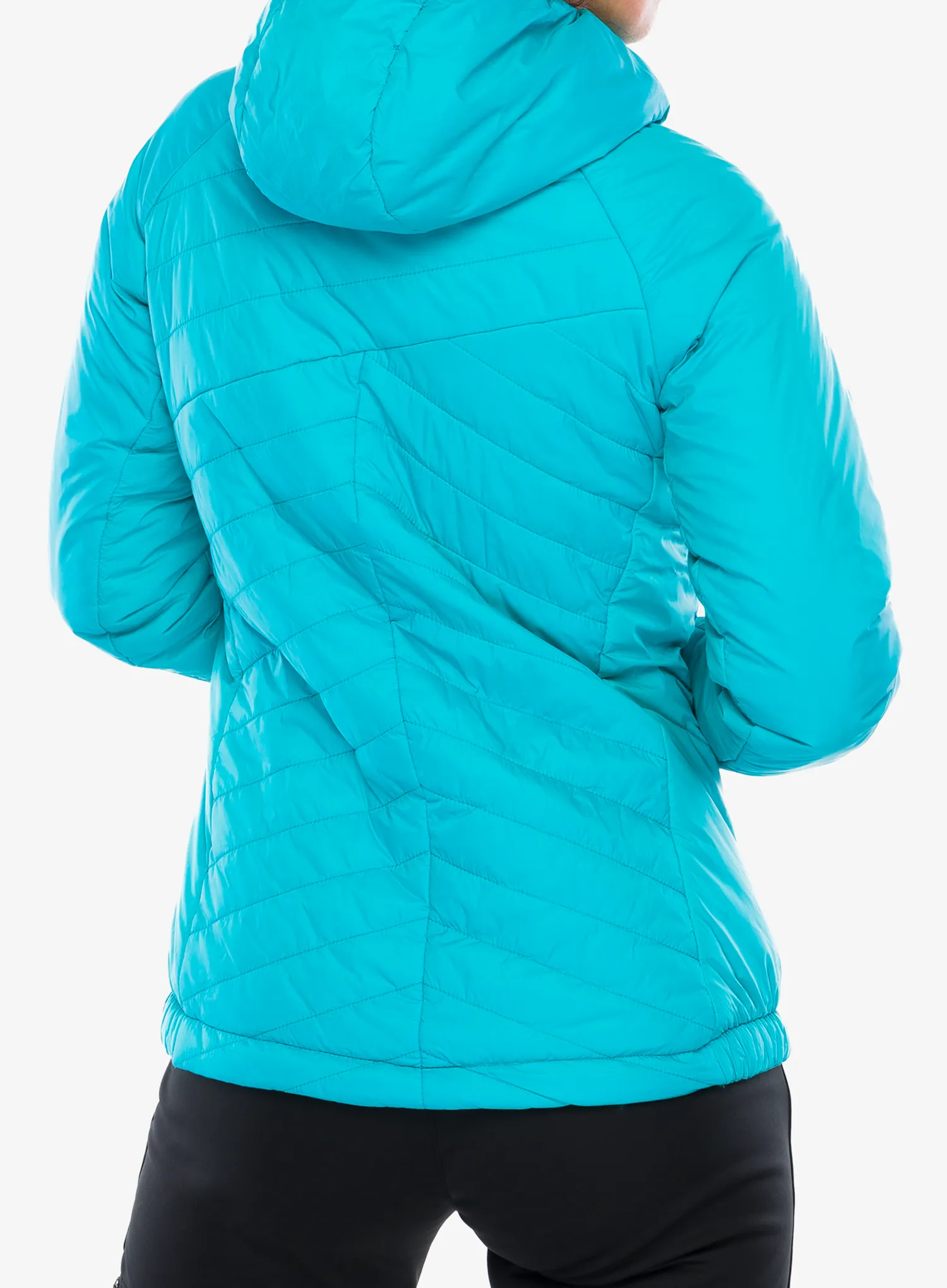 Dámská zateplená bunda CMP Aalia Fix Hood Jacket - lagoon