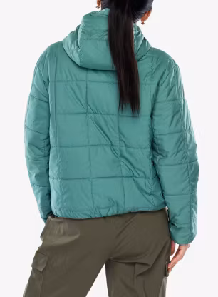 Zateplená bunda dámská Patagonia Light Gust Hooded P/O - heartleaf green