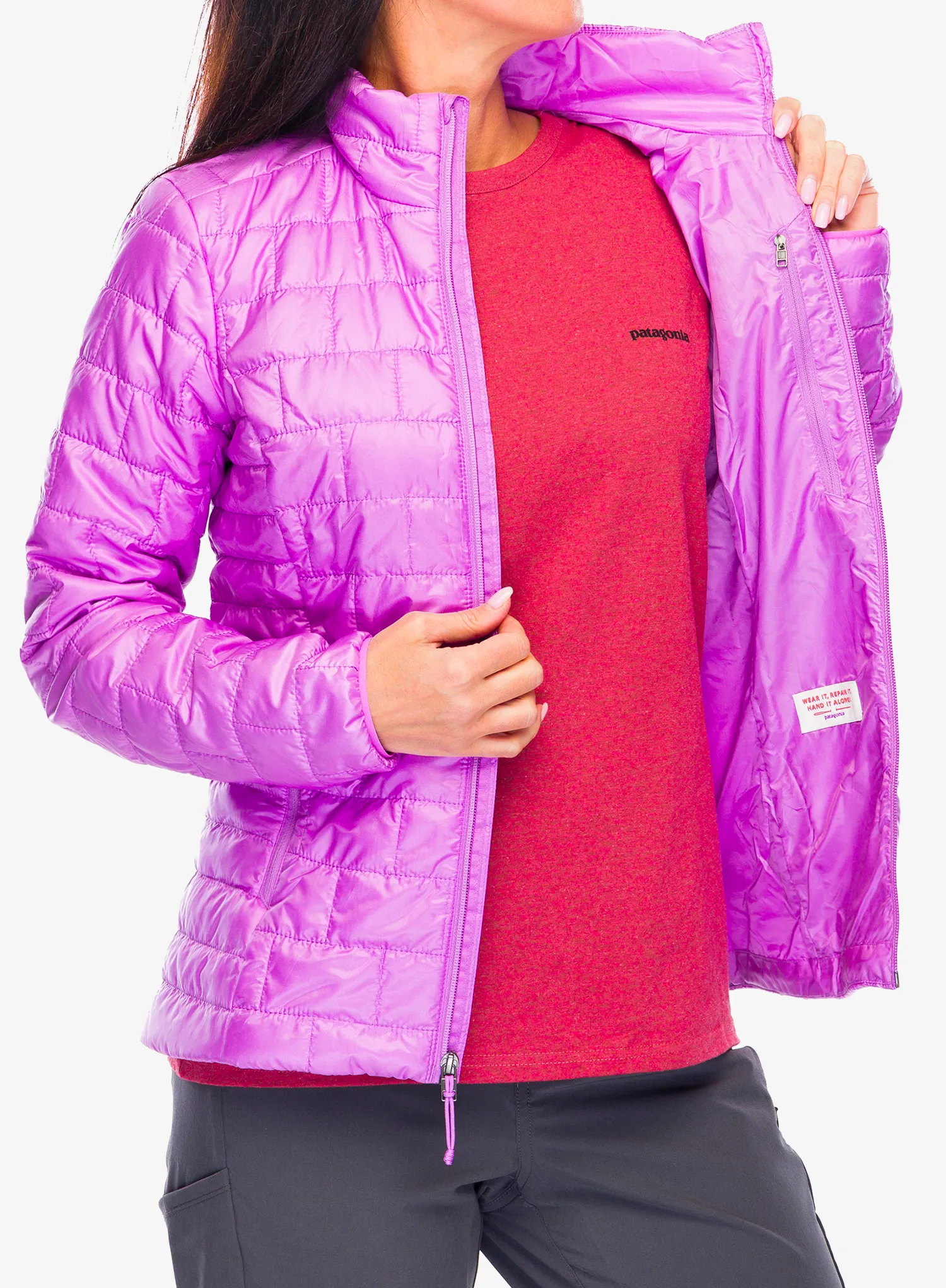 Zateplená bunda dámská Patagonia Nano Puff Jacket - brisk purple