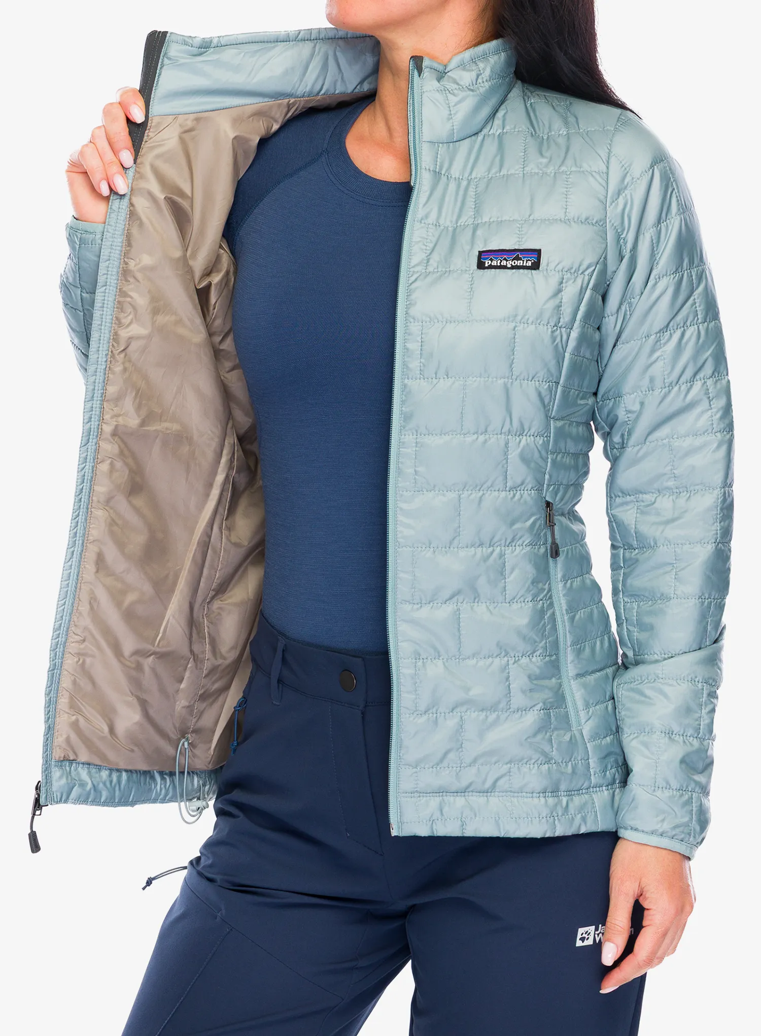 Zateplená bunda dámská Patagonia Nano Puff Jacket - thermal blue