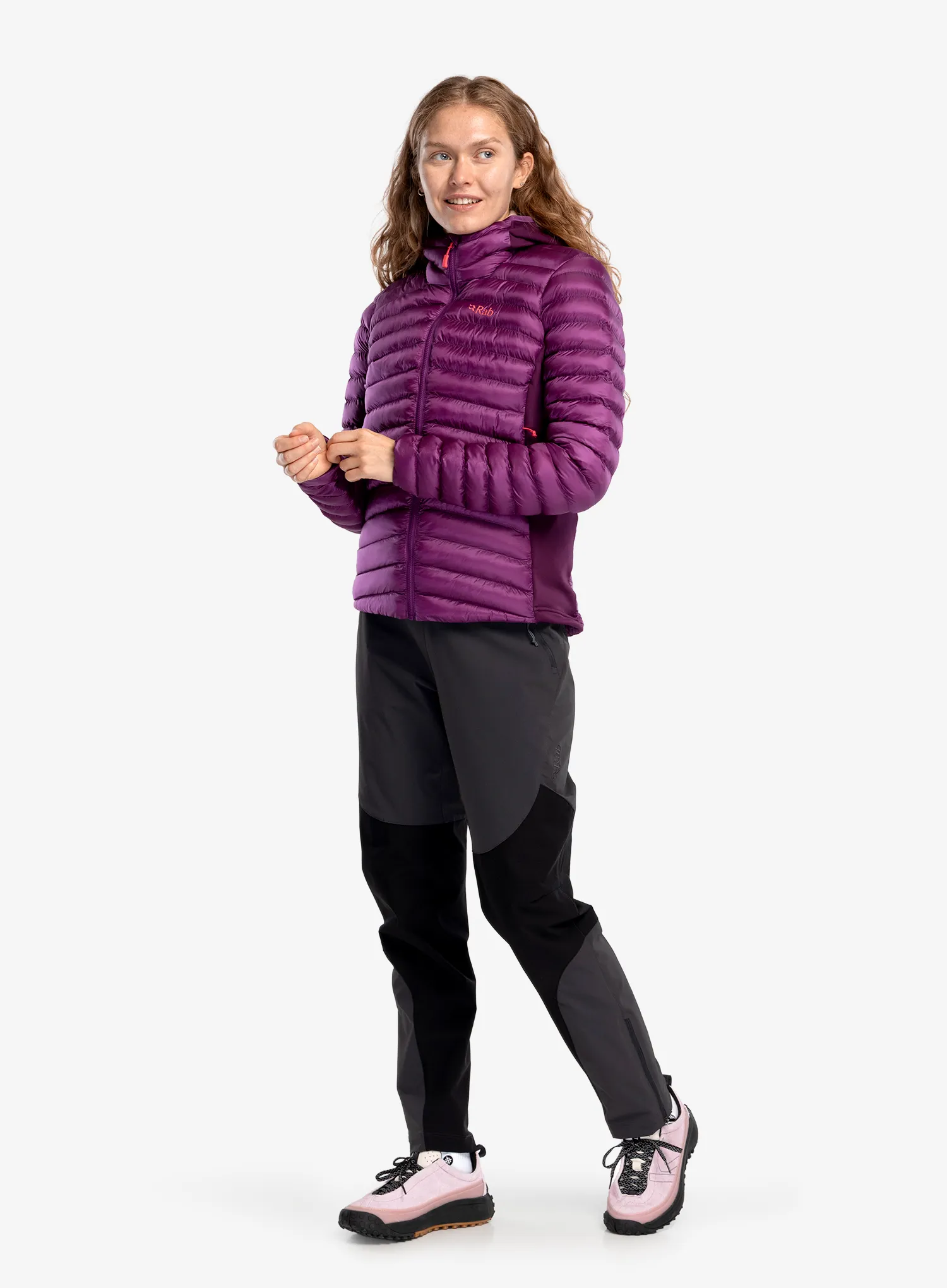 Zateplená bunda dámská Rab Cirrus Flex Hoody - plum/mulberry