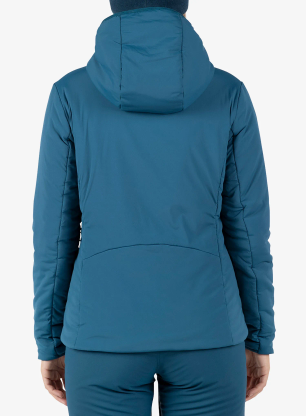 Zateplená bunda dámská Rossignol Opside Warm Insulated Hoodie Jacket - deep lake