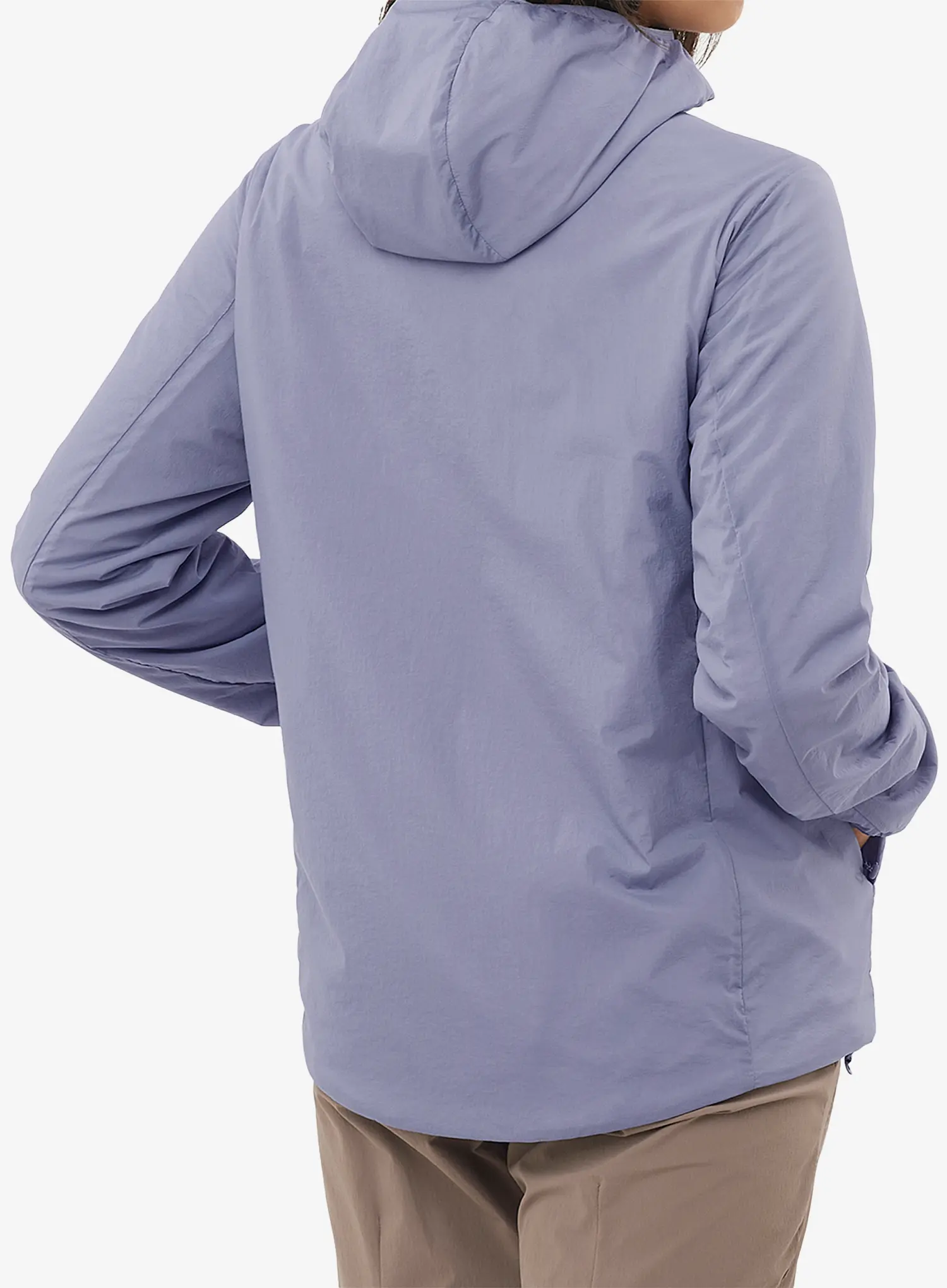 Zateplená bunda dámská Salomon Mountain Flex Jacket Hood - blue granite