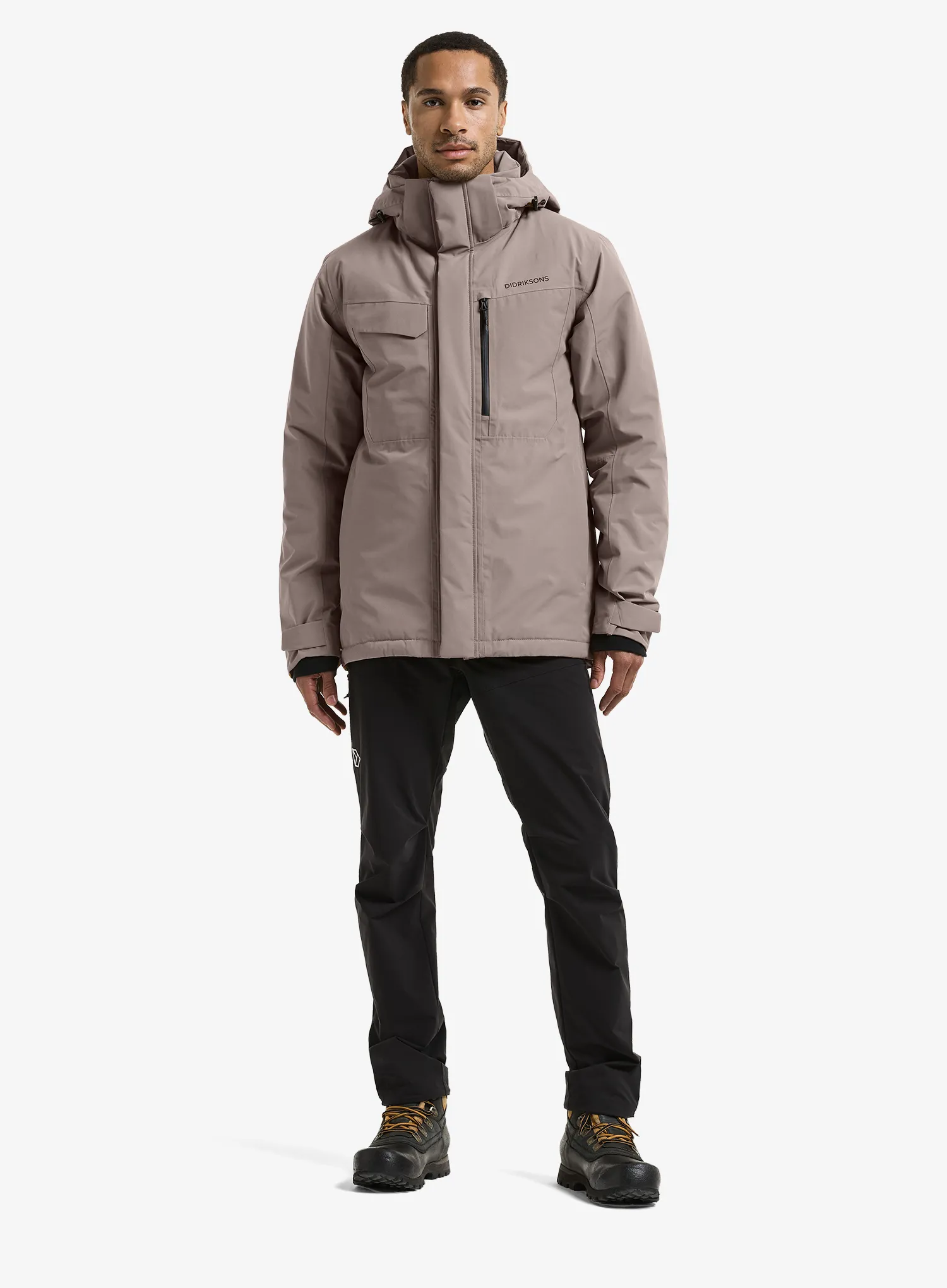 Zateplená bunda Didriksons Stefan Jacket - ash brown