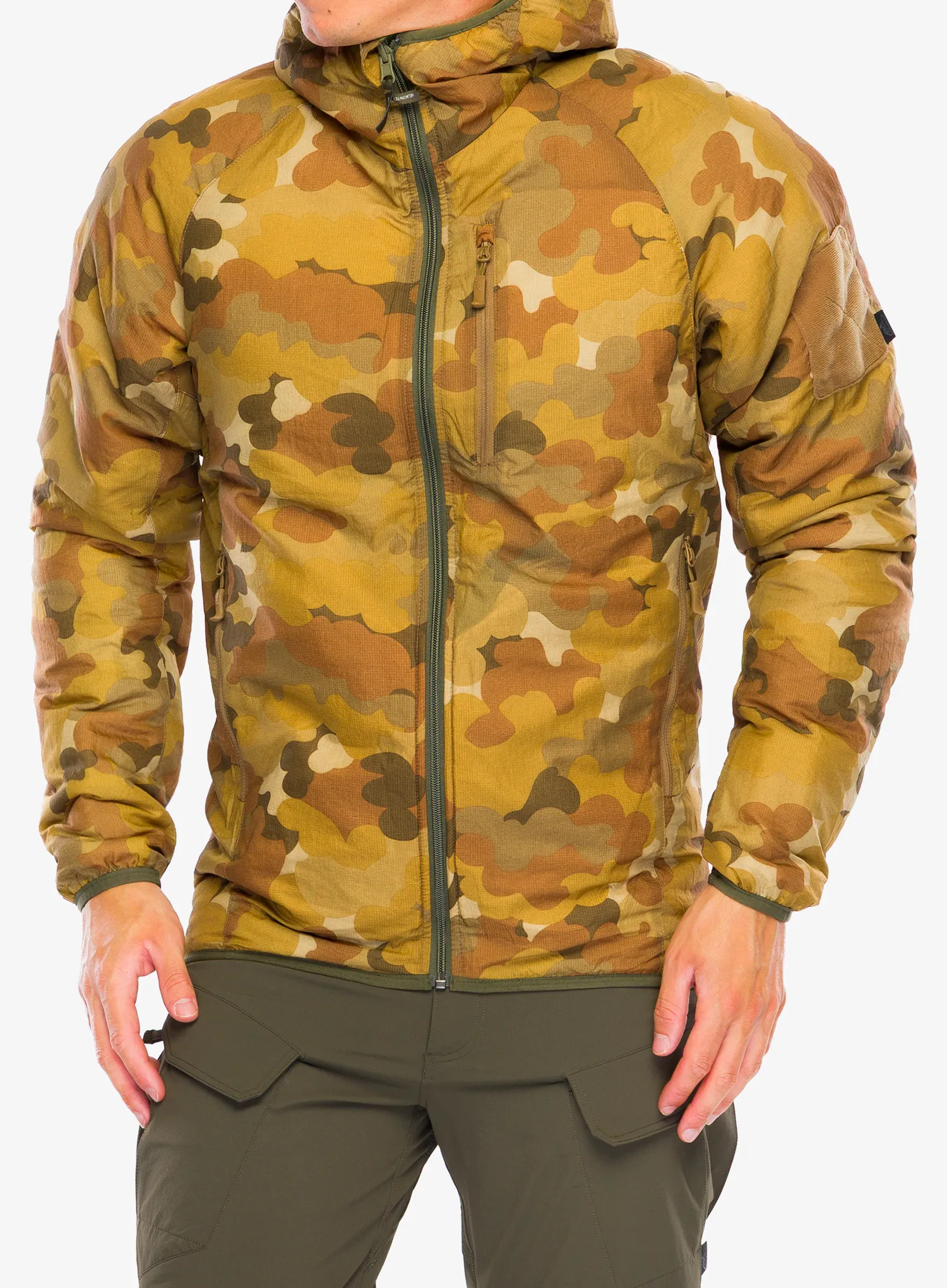 Zateplená bunda Helikon-Tex Wolfhound Hoodie - mitchell camo leaf/camo clouds