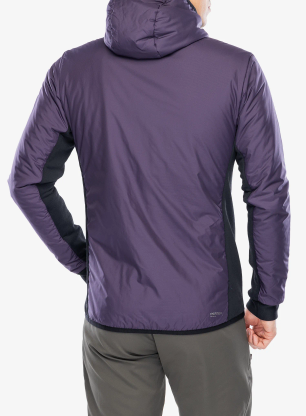 Zateplená bunda Mons Royale Arete Wool Insulation Hood - indigo/cedar
