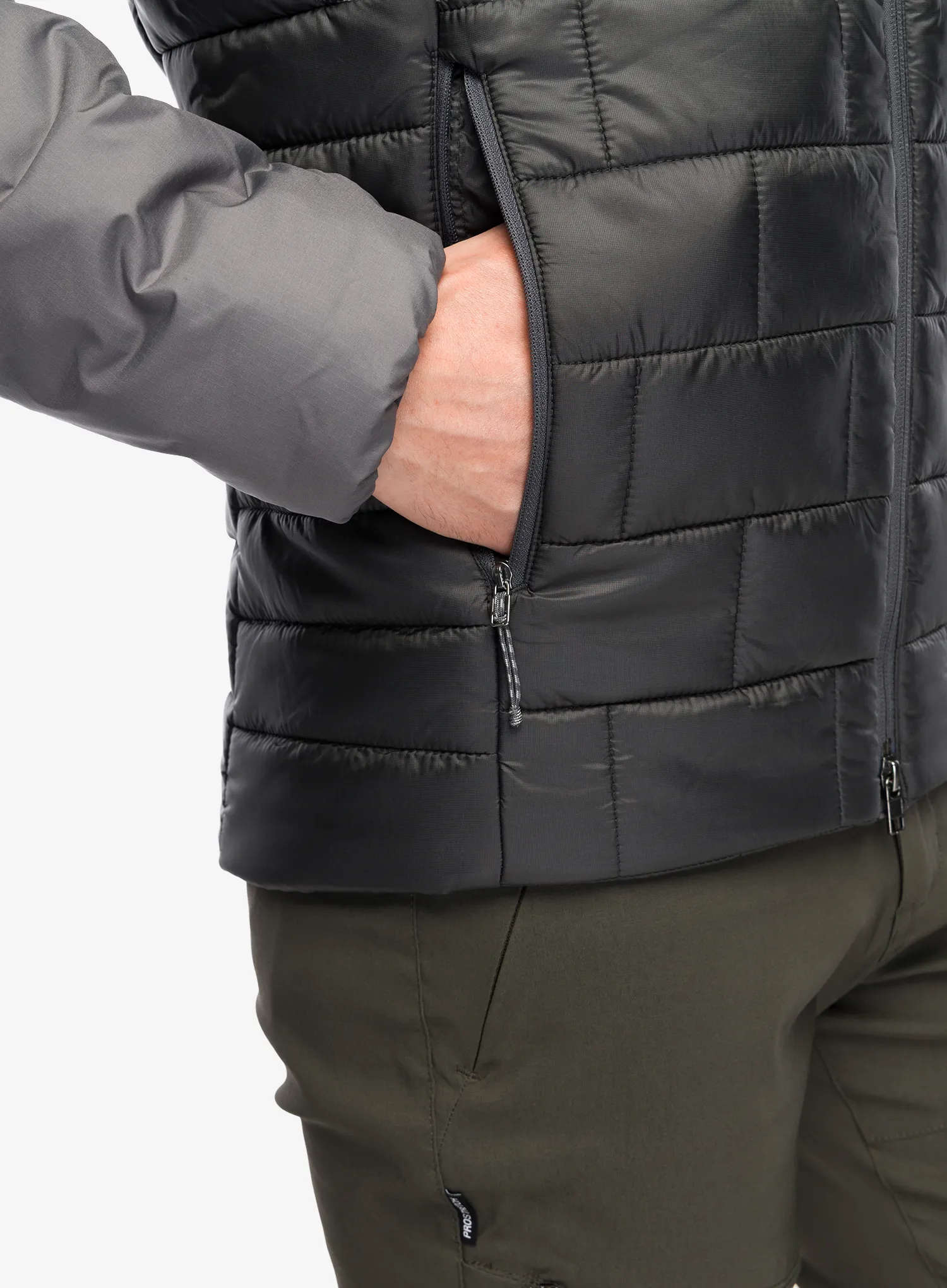 Zateplená bunda Patagonia Hi-Loft Nano Puff Hoody - forge grey