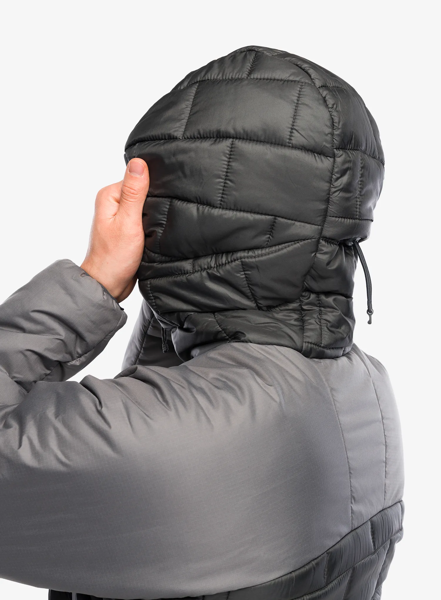 Zateplená bunda Patagonia Hi-Loft Nano Puff Hoody - forge grey