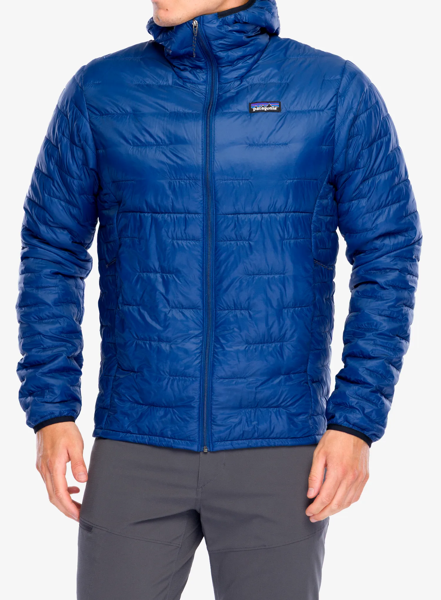 Zateplená bunda Patagonia Micro Puff Hoody - clement blue