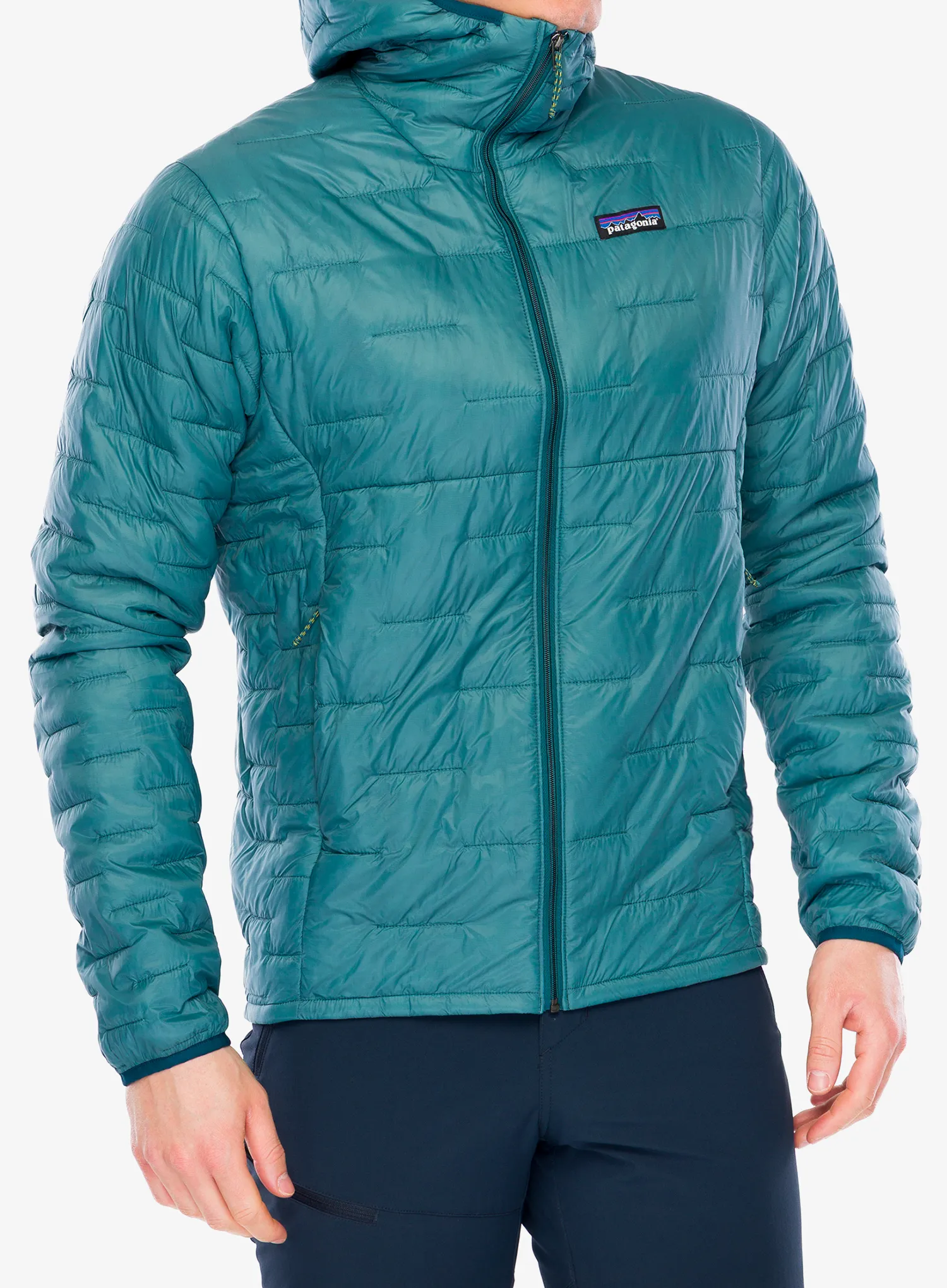 Zateplená bunda Patagonia Micro Puff Hoody - wetland blue
