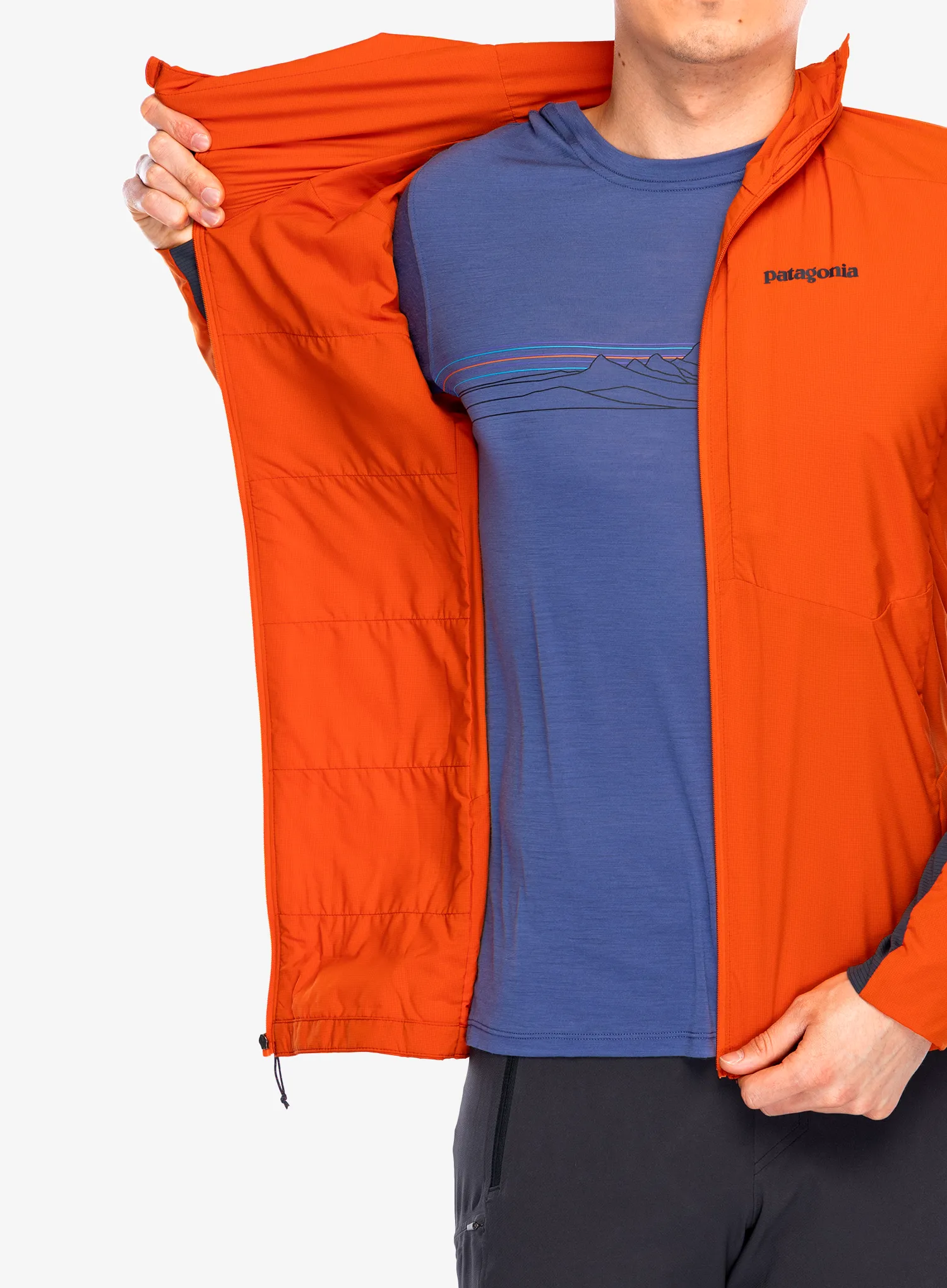 Zateplená bunda Patagonia Nano-Air Ultralight Full-Zip Hoody - pollinator orange