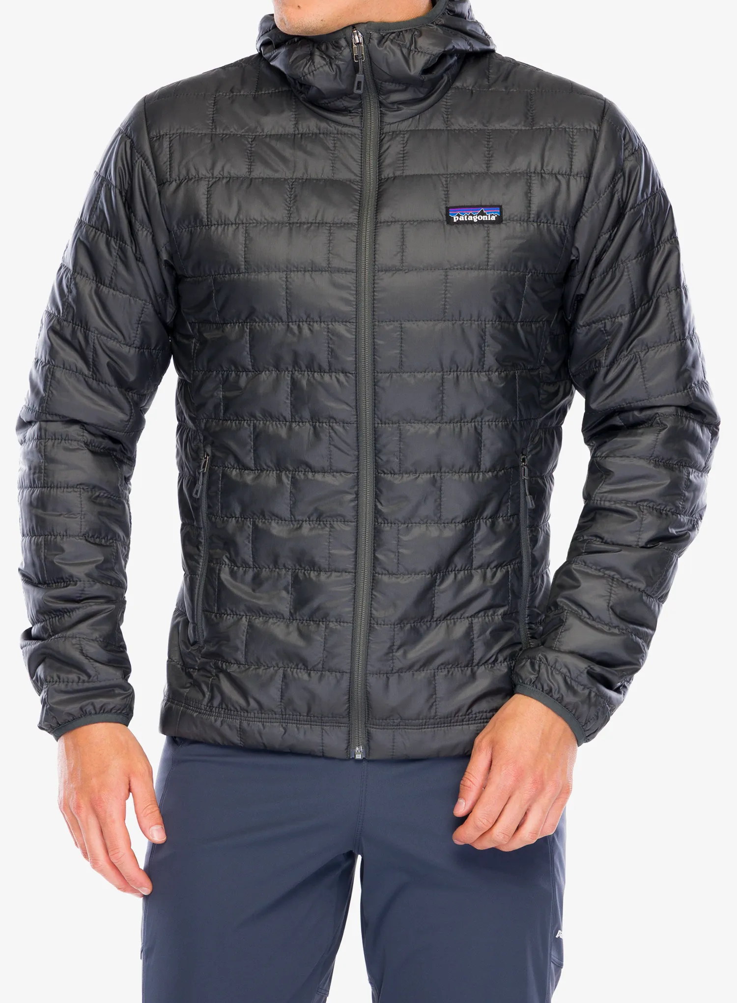 Zateplená bunda Patagonia Nano Puff Hoody - forge grey