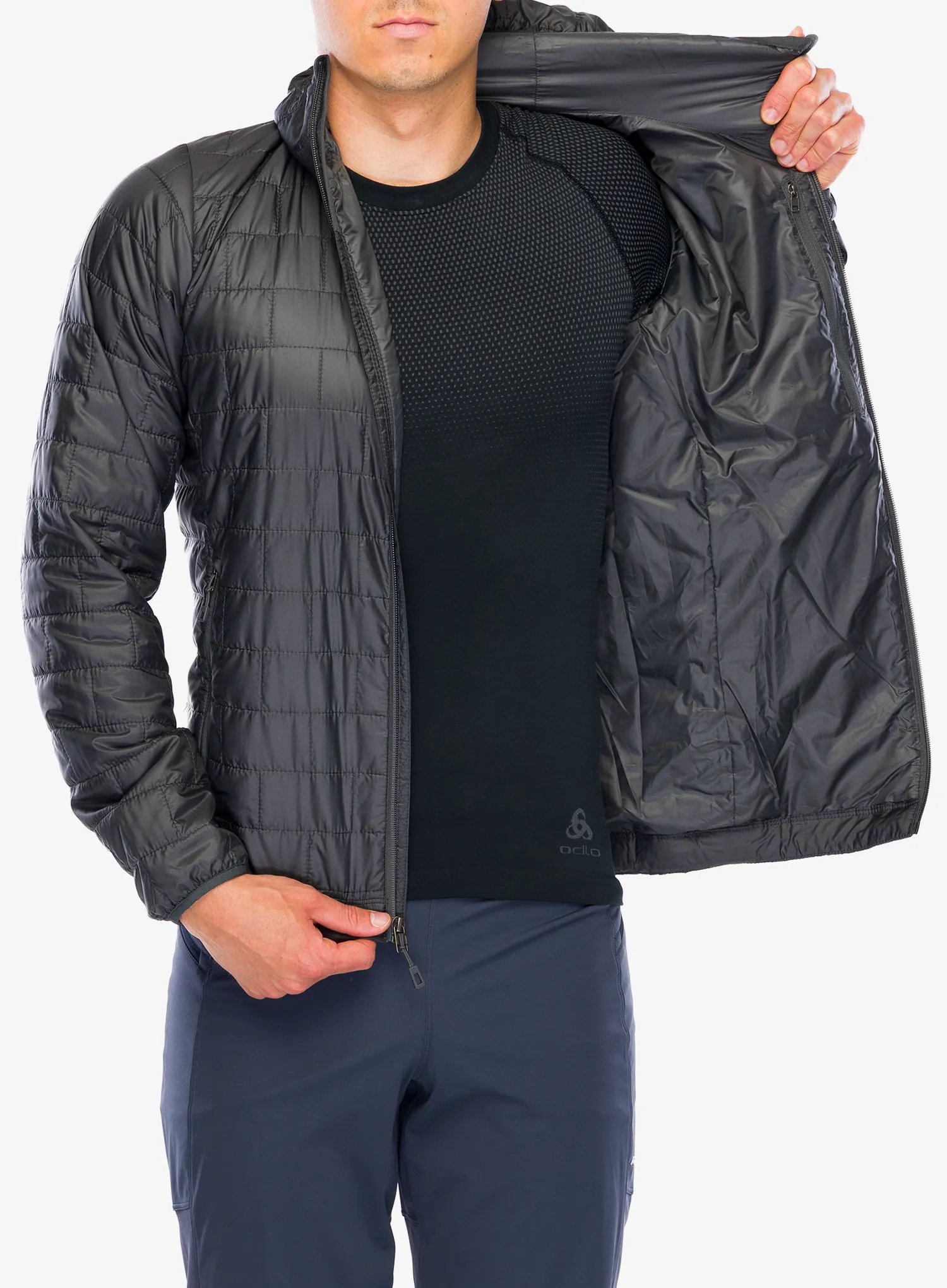 Zateplená bunda Patagonia Nano Puff Hoody - forge grey