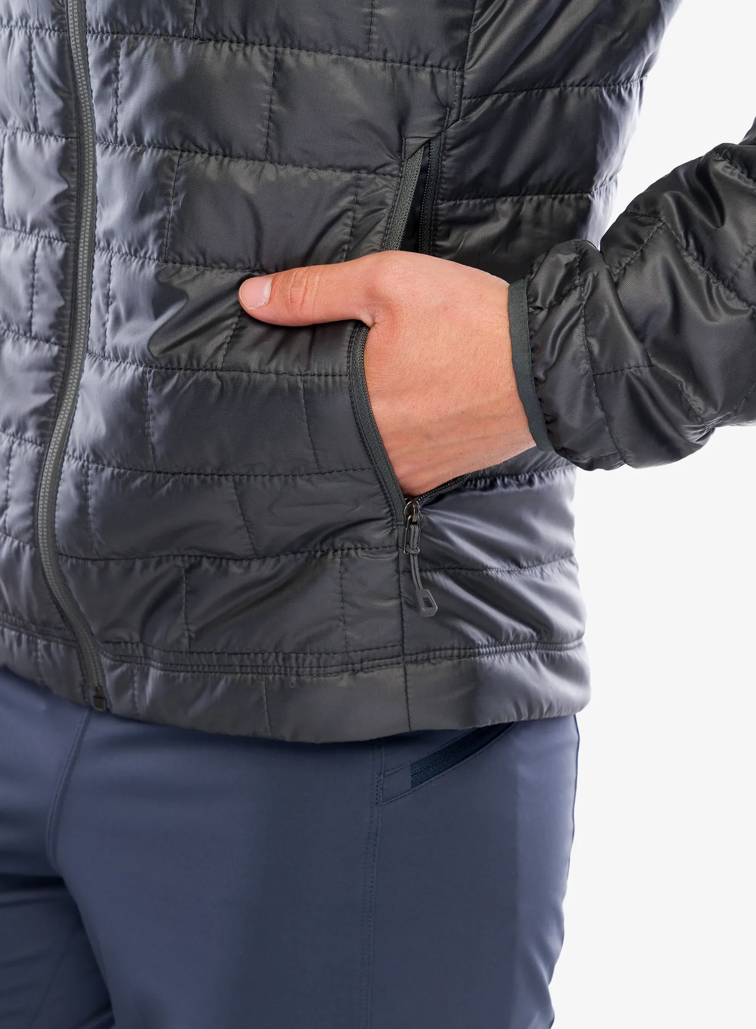 Zateplená bunda Patagonia Nano Puff Hoody - forge grey
