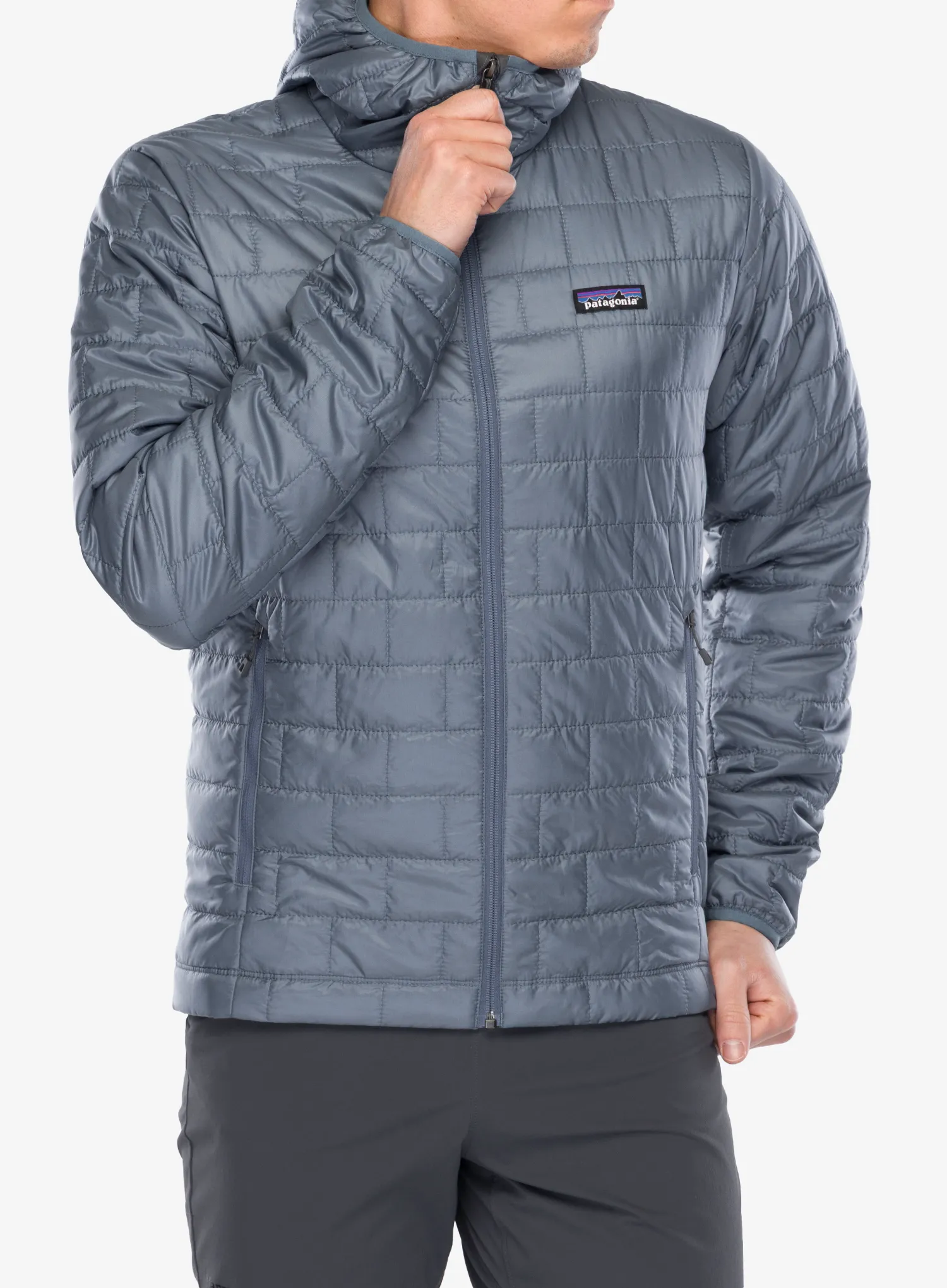 Zateplená bunda Patagonia Nano Puff Hoody - utility blue