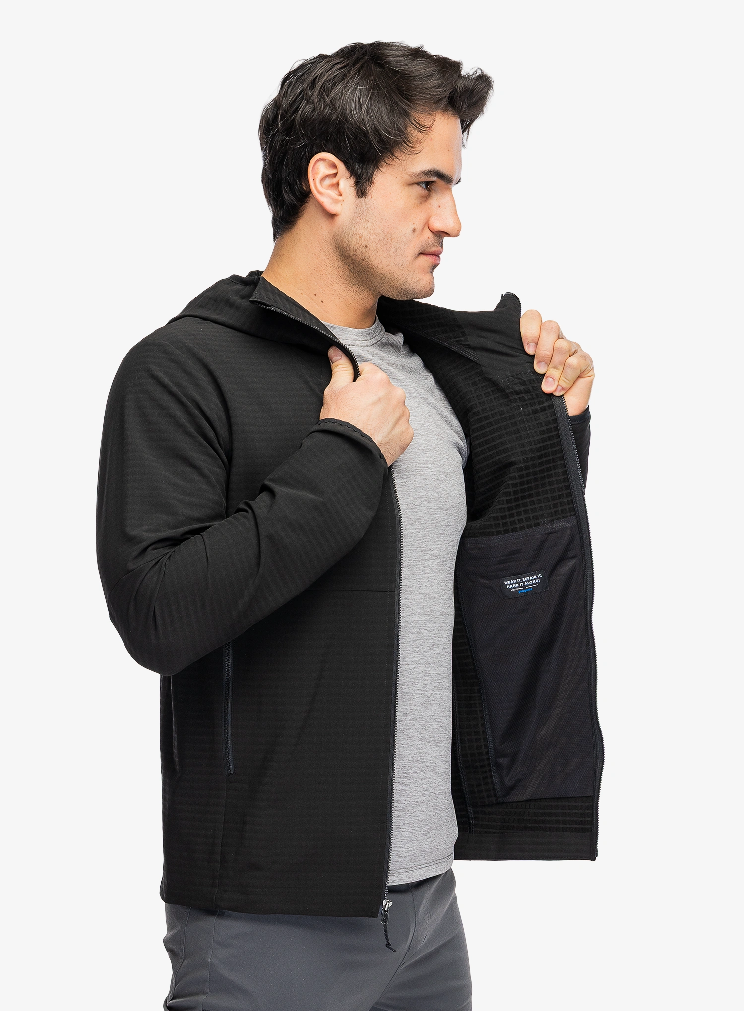 Bunda Patagonia R1 TechFace Hoody - black