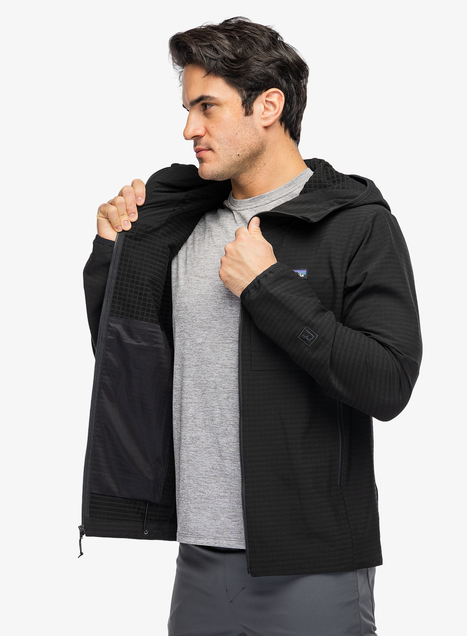 Bunda Patagonia R1 TechFace Hoody - black