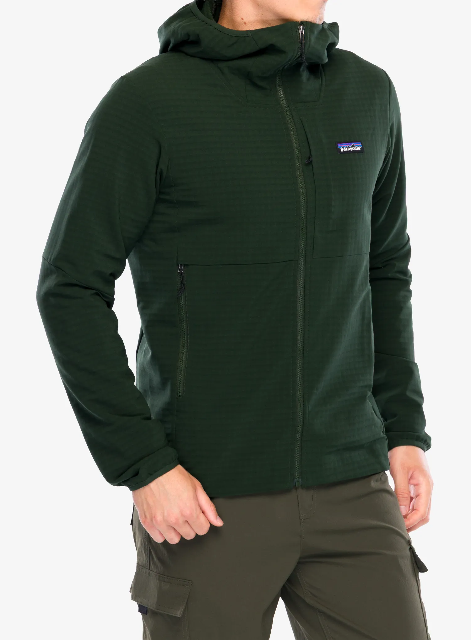 Bunda Patagonia R1 TechFace Hoody - old growth green