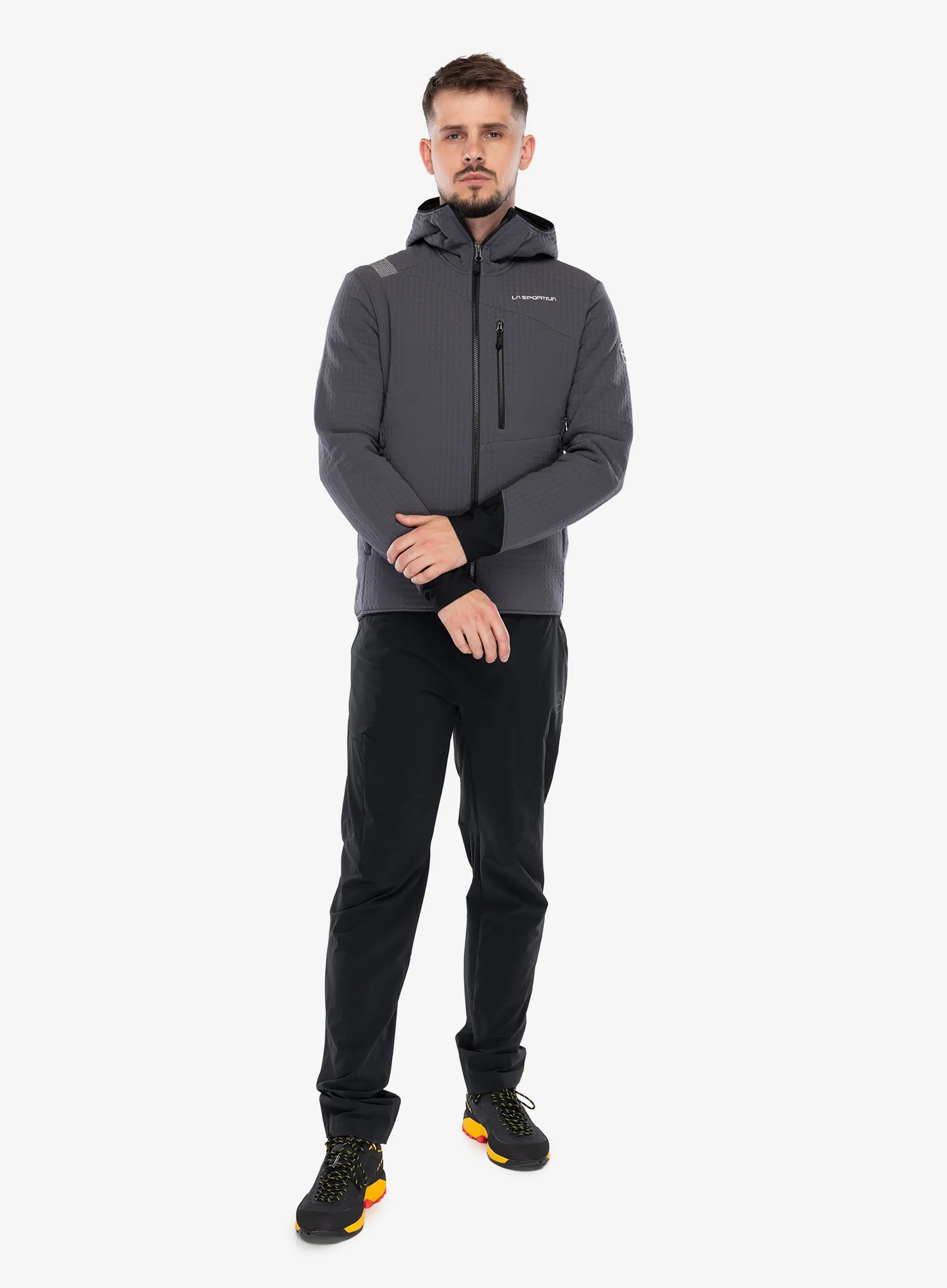 Fleecová bunda La Sportiva Bristen Thermal Hoody - chalk/onyx