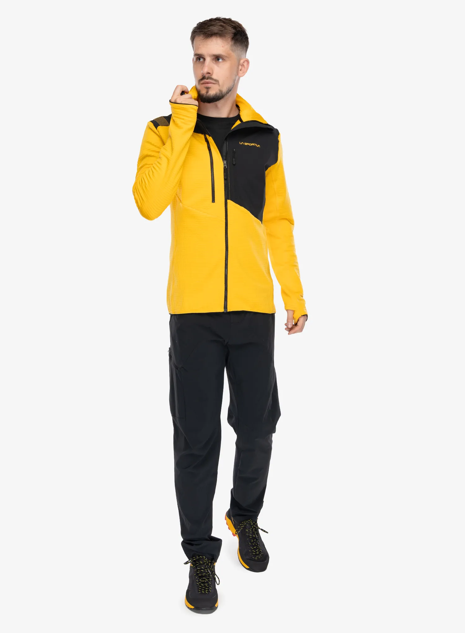 Fleecová bunda La Sportiva Lucendro Thermal Hoody - yellow/black