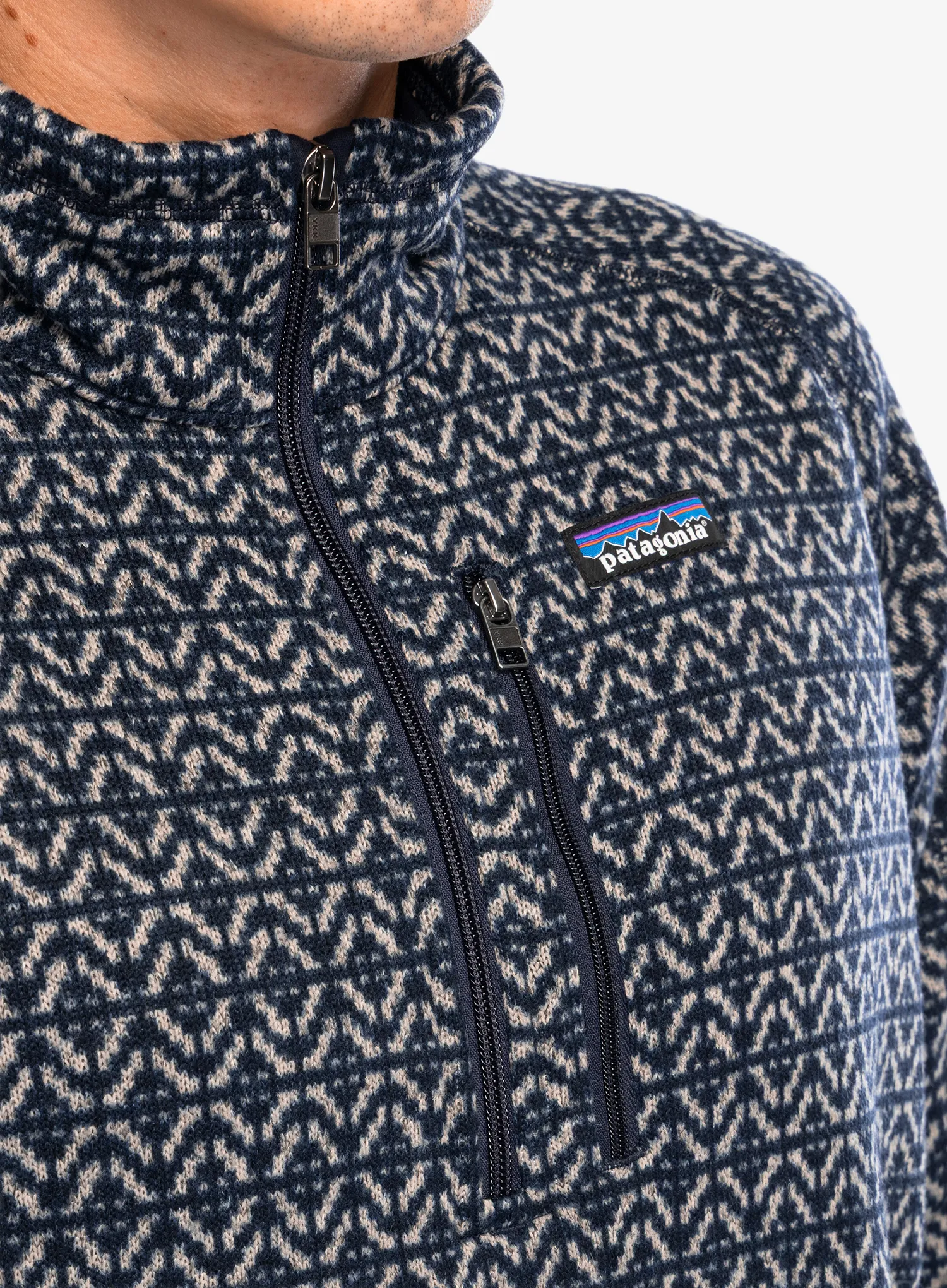 Fleecová bunda Patagonia Better Sweater 1/4 Zip - scales/sunken blue