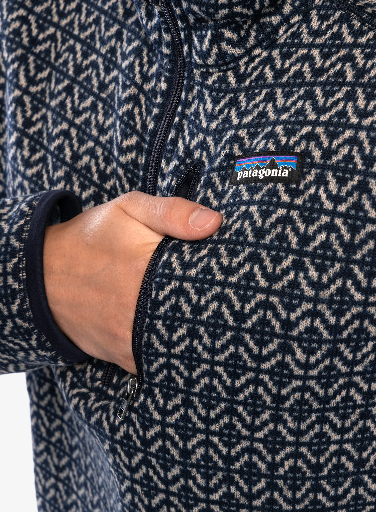 Fleecová bunda Patagonia Better Sweater 1/4 Zip - scales/sunken blue