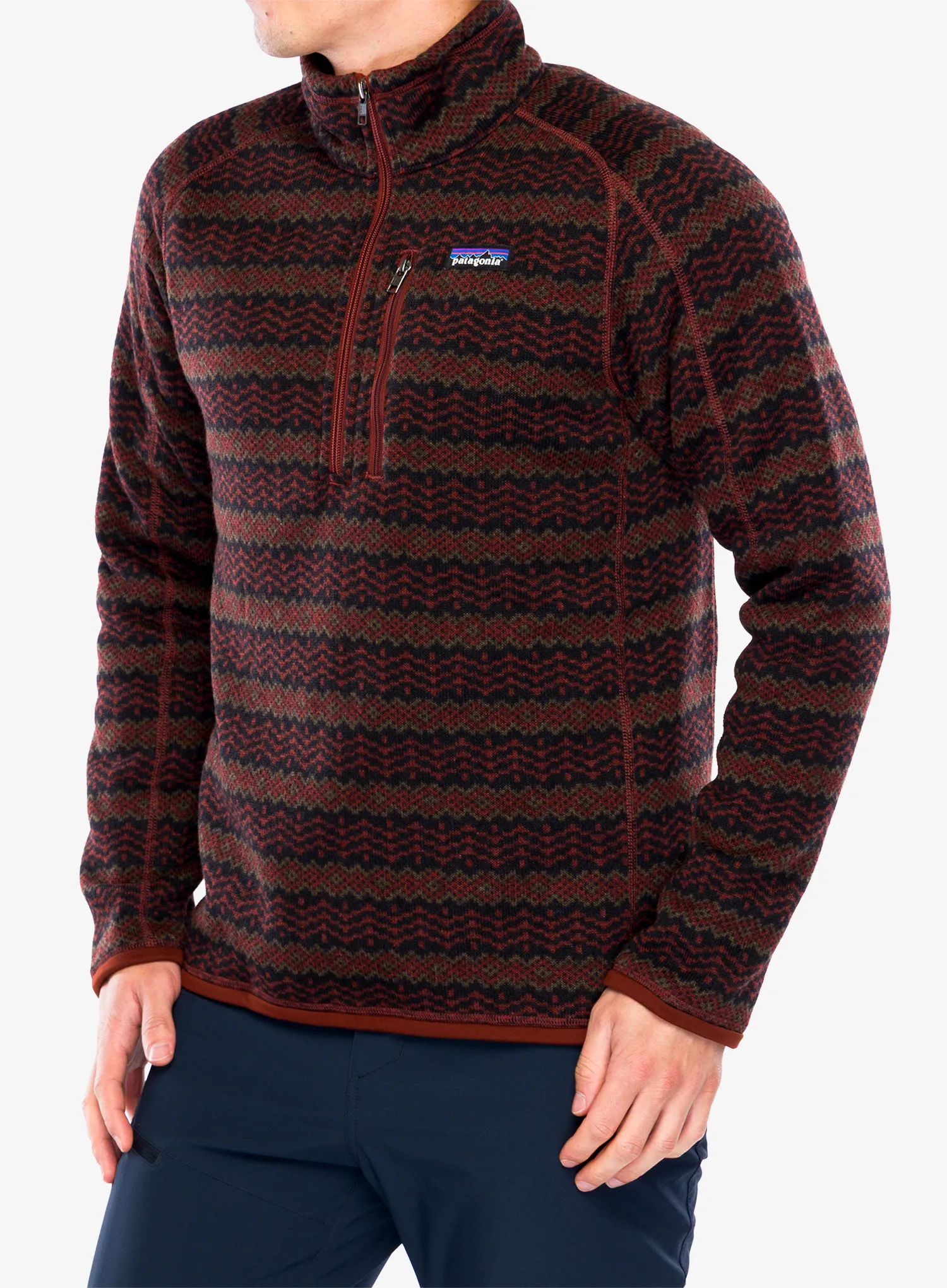 Fleecová bunda Patagonia Better Sweater 1/4 Zip - woven together/dried vanilla