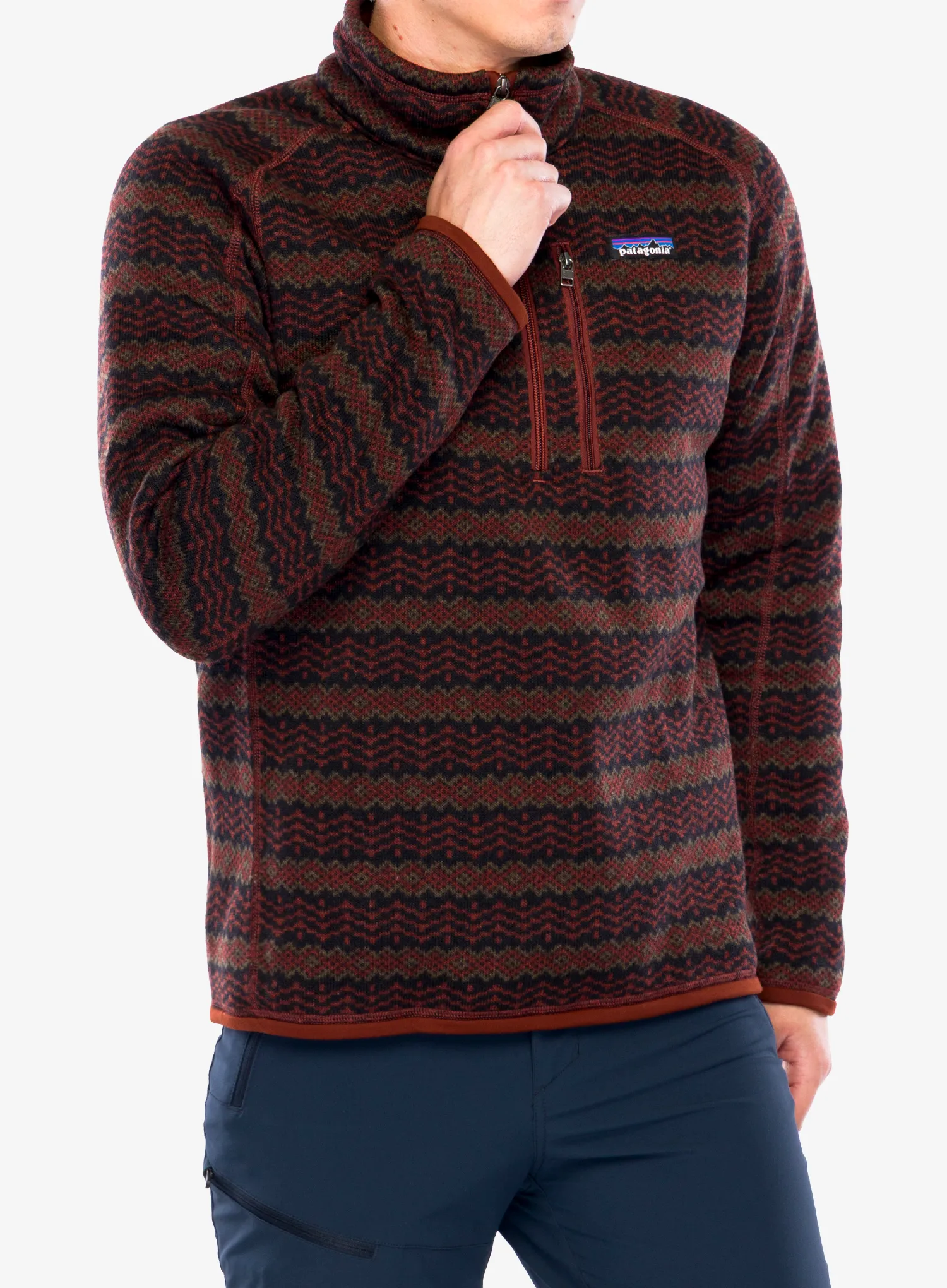 Fleecová bunda Patagonia Better Sweater 1/4 Zip - woven together/dried vanilla