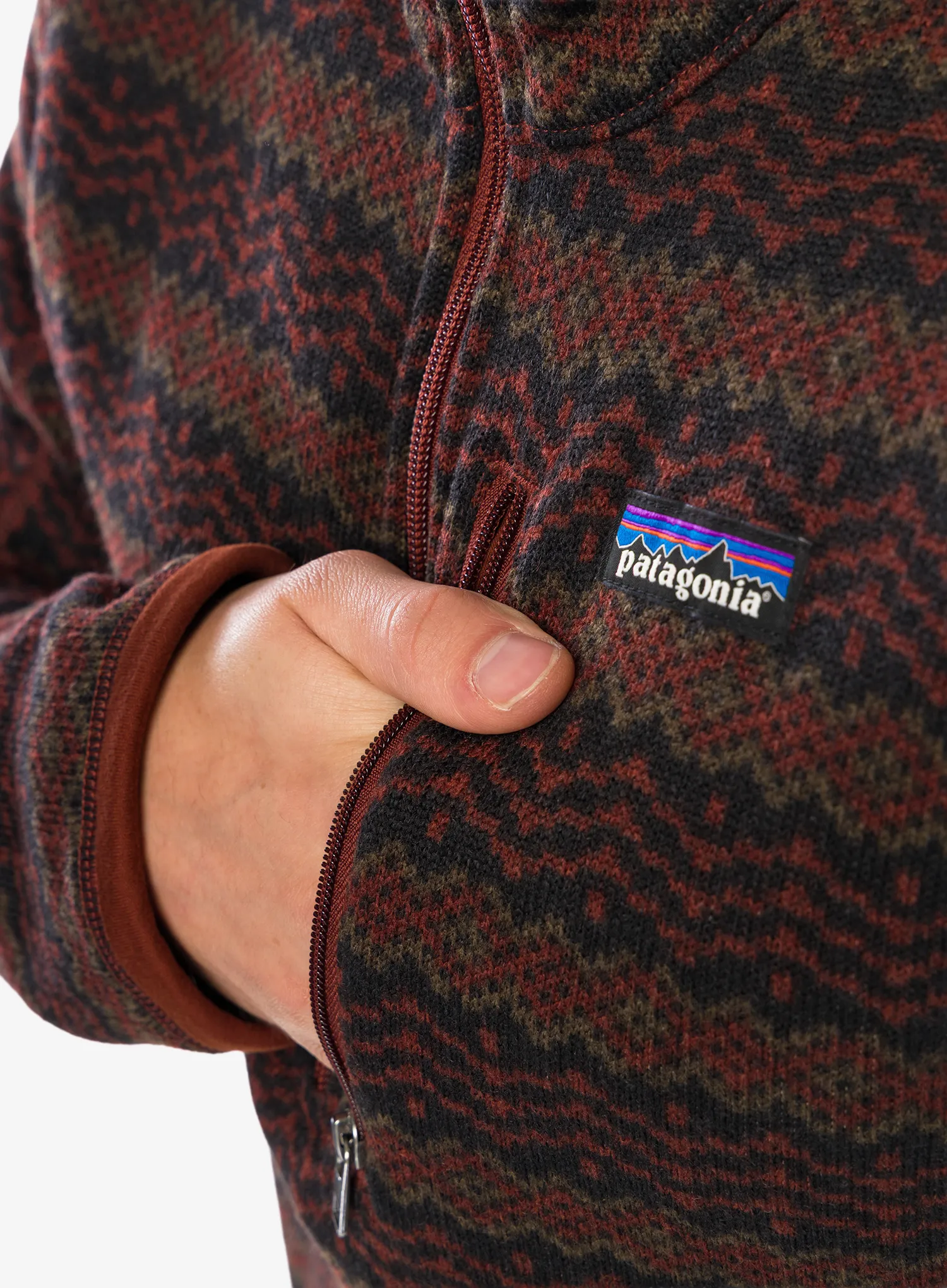 Fleecová bunda Patagonia Better Sweater 1/4 Zip - woven together/dried vanilla