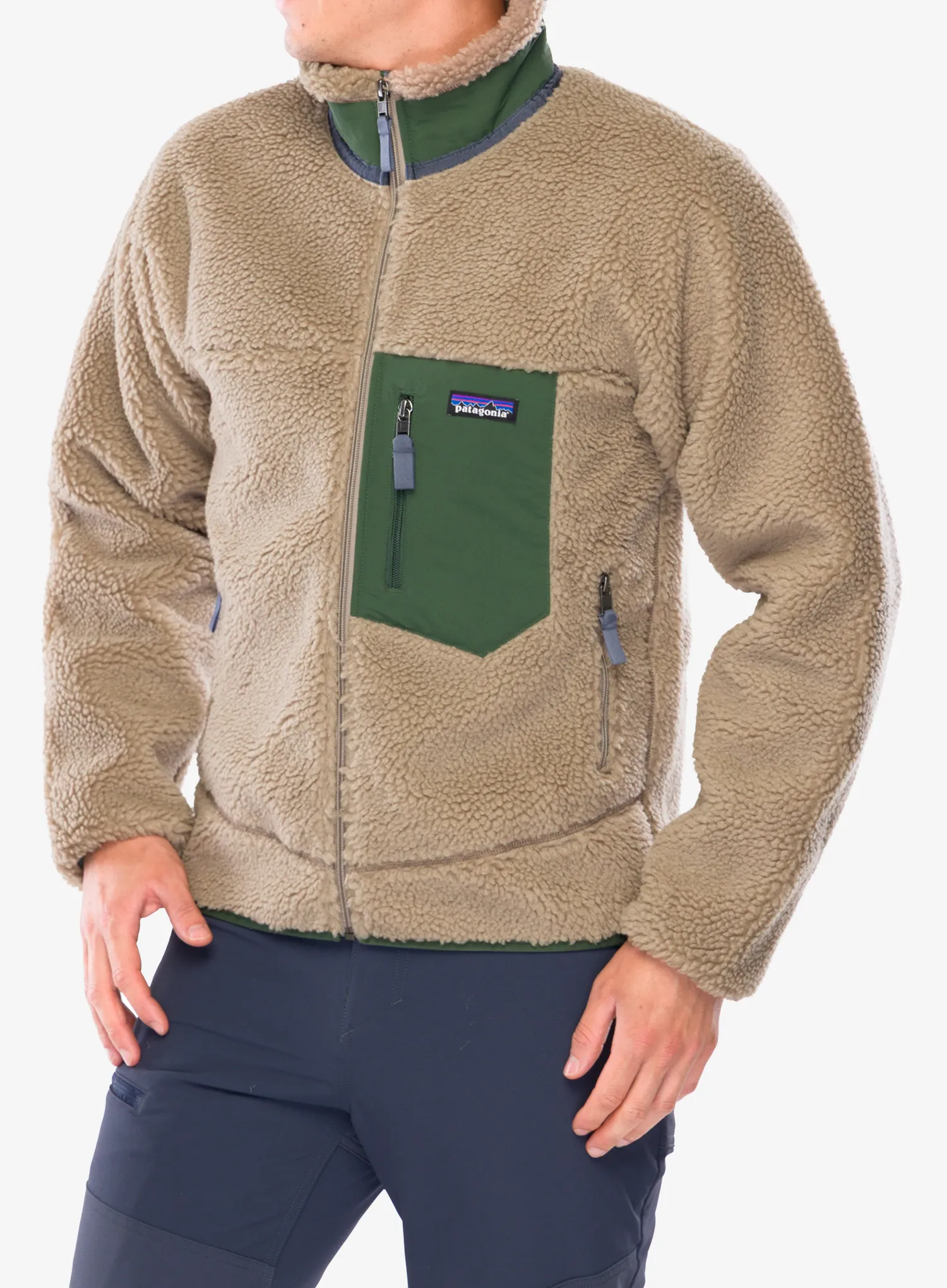 Fleecová bunda Patagonia Classic Retro-X Jacket - seabird grey