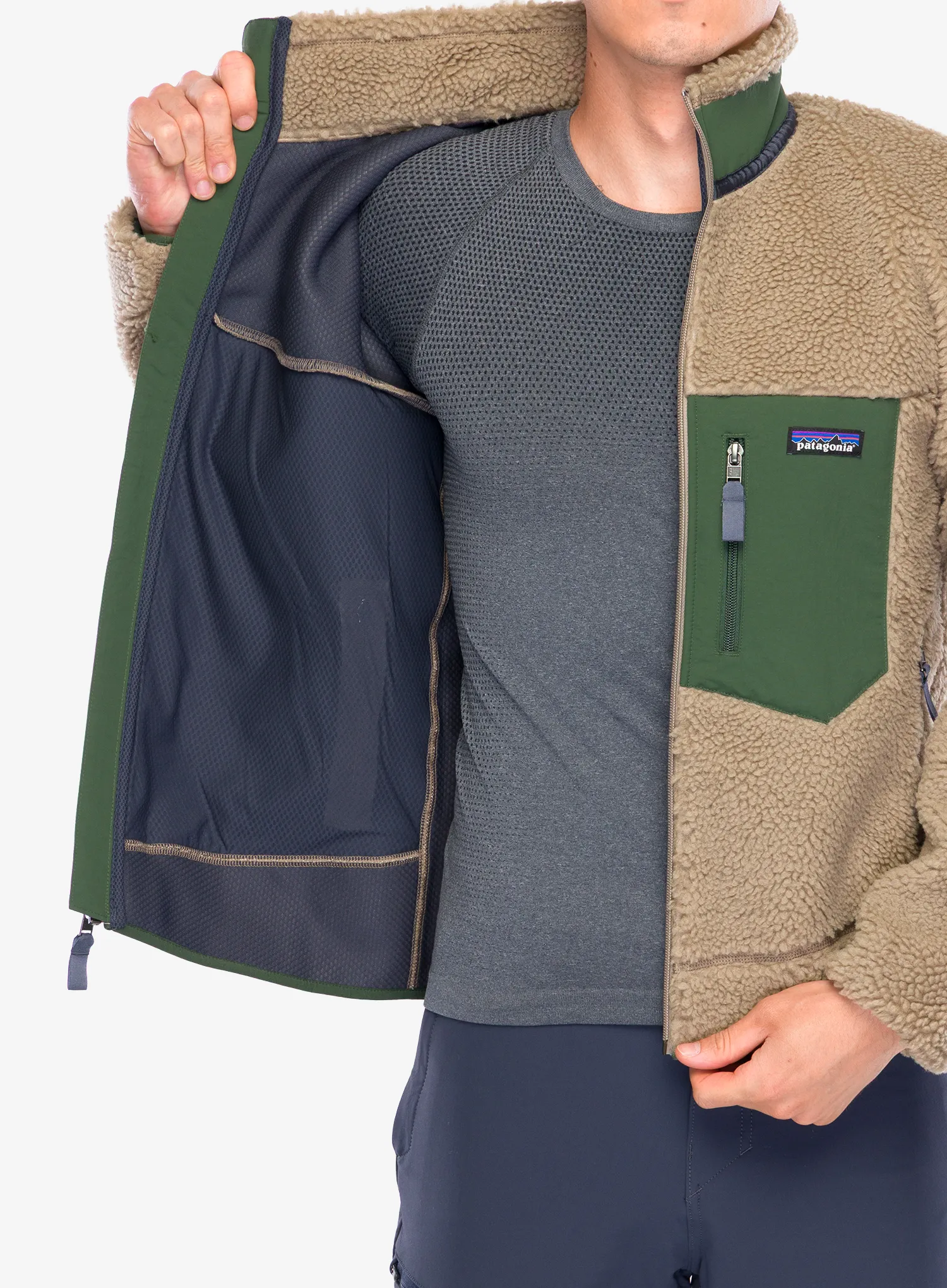 Fleecová bunda Patagonia Classic Retro-X Jacket - seabird grey