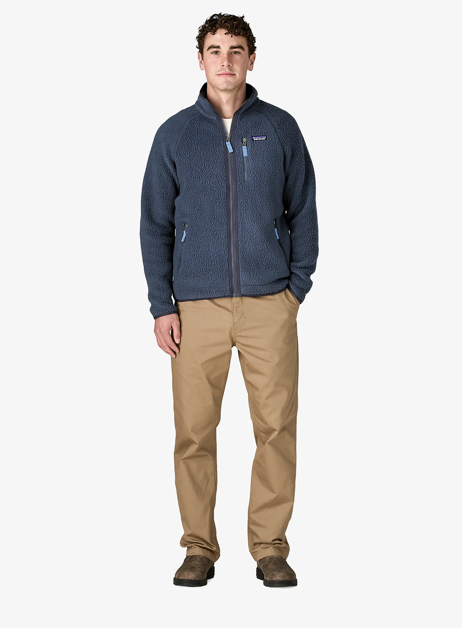 Fleecová bunda Patagonia Retro Pile Jacket - new navy w/sunken blue
