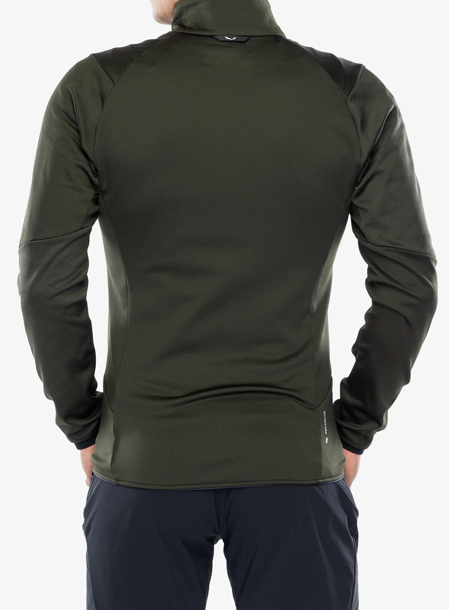 Fleecová bunda Salewa Sella Crevasse Jacket - dark olive