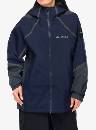 Bunda do deště adidas TERREX NG CP HD Jkt - legend ink/carbon