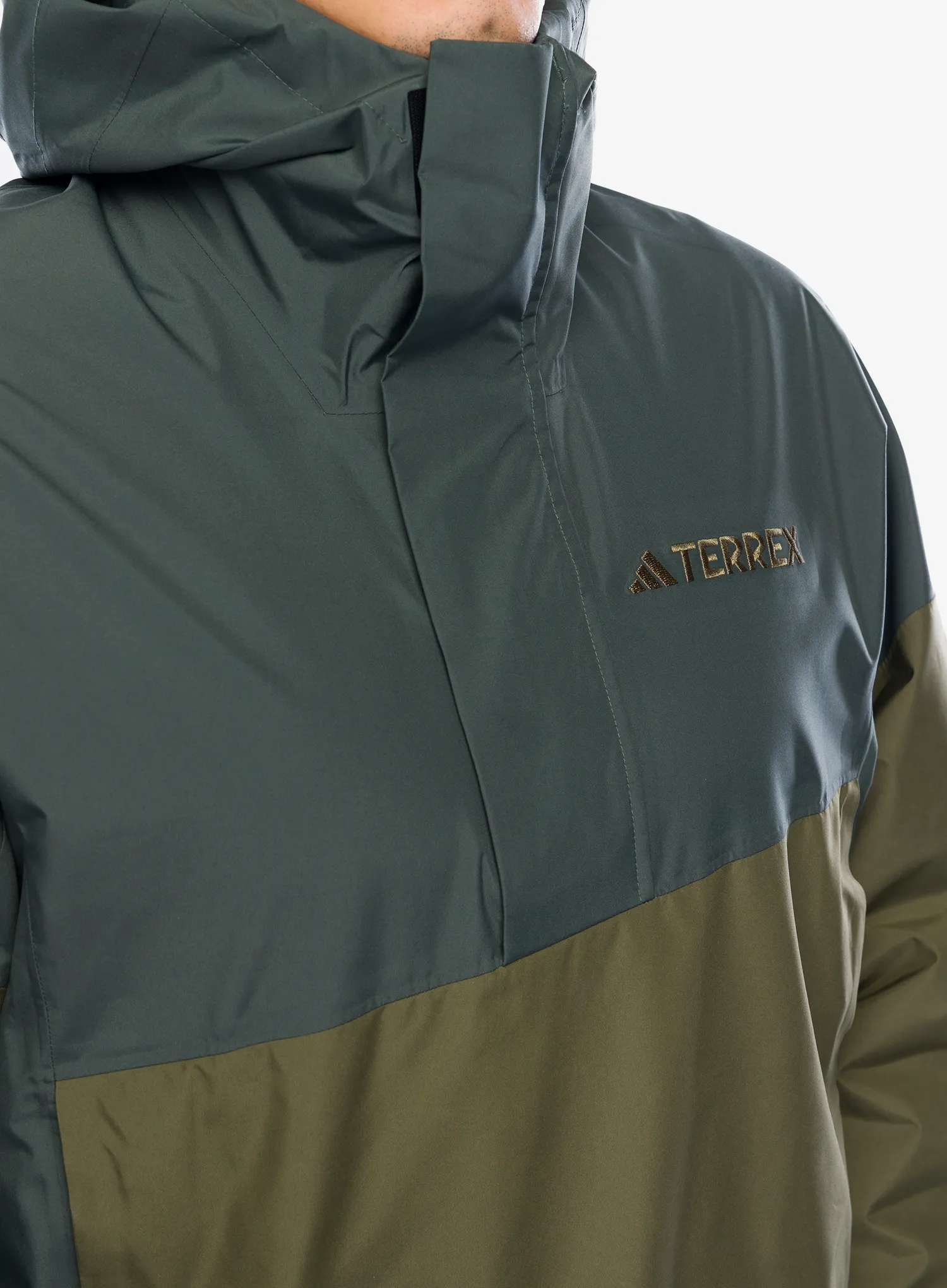 Bunda do deště adidas TERREX Xploric 2.5L Climaproof Anorak - legivy/olistr/silgrn